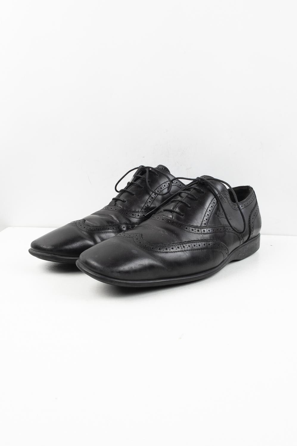 Louis Vuitton Runway Brown Leather Metal Palace Derby Shoes
