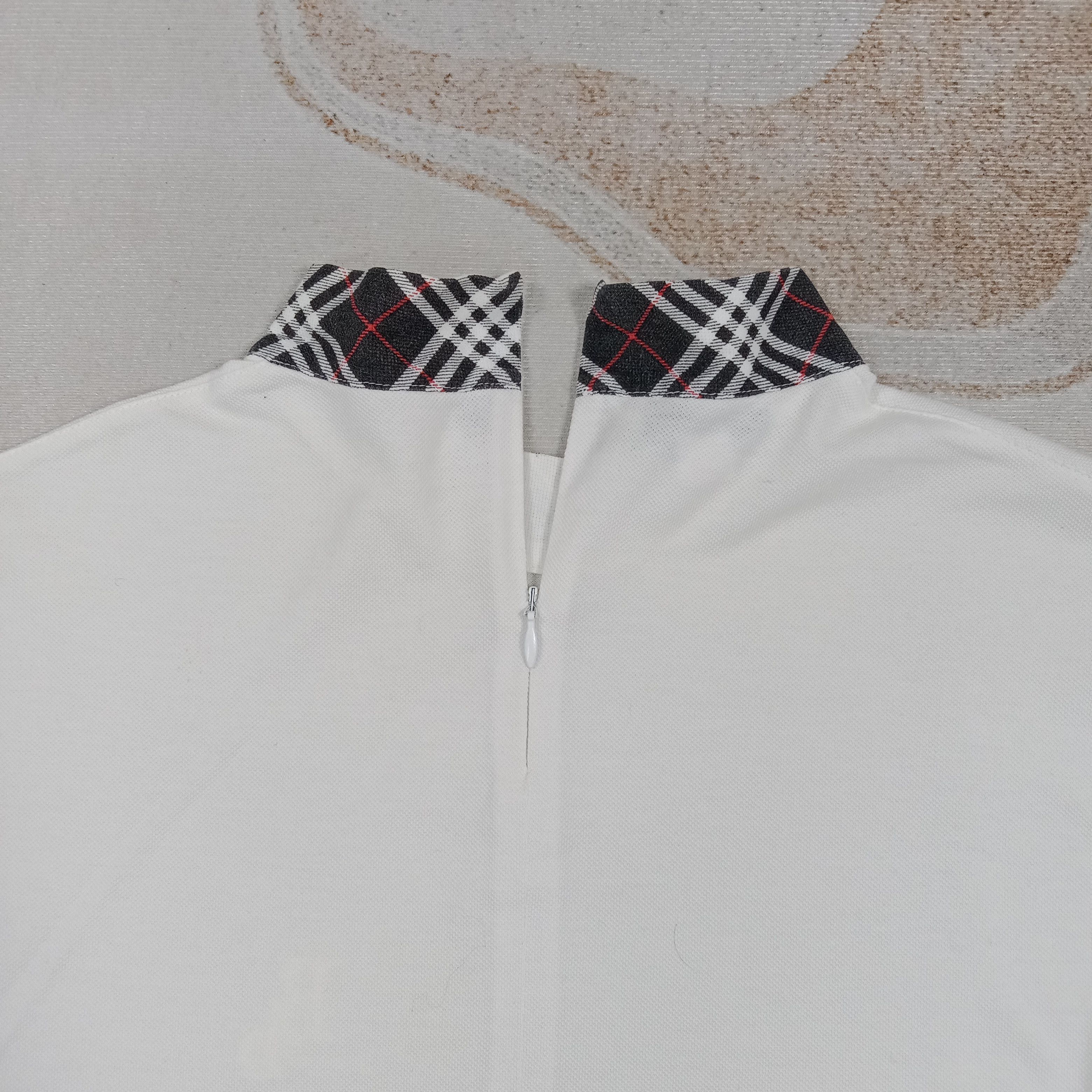 Burberry Burberrys Nova Check Half Zipper Tshirt C285N4 Size US M / EU 48-50 / 2 - 5 Thumbnail