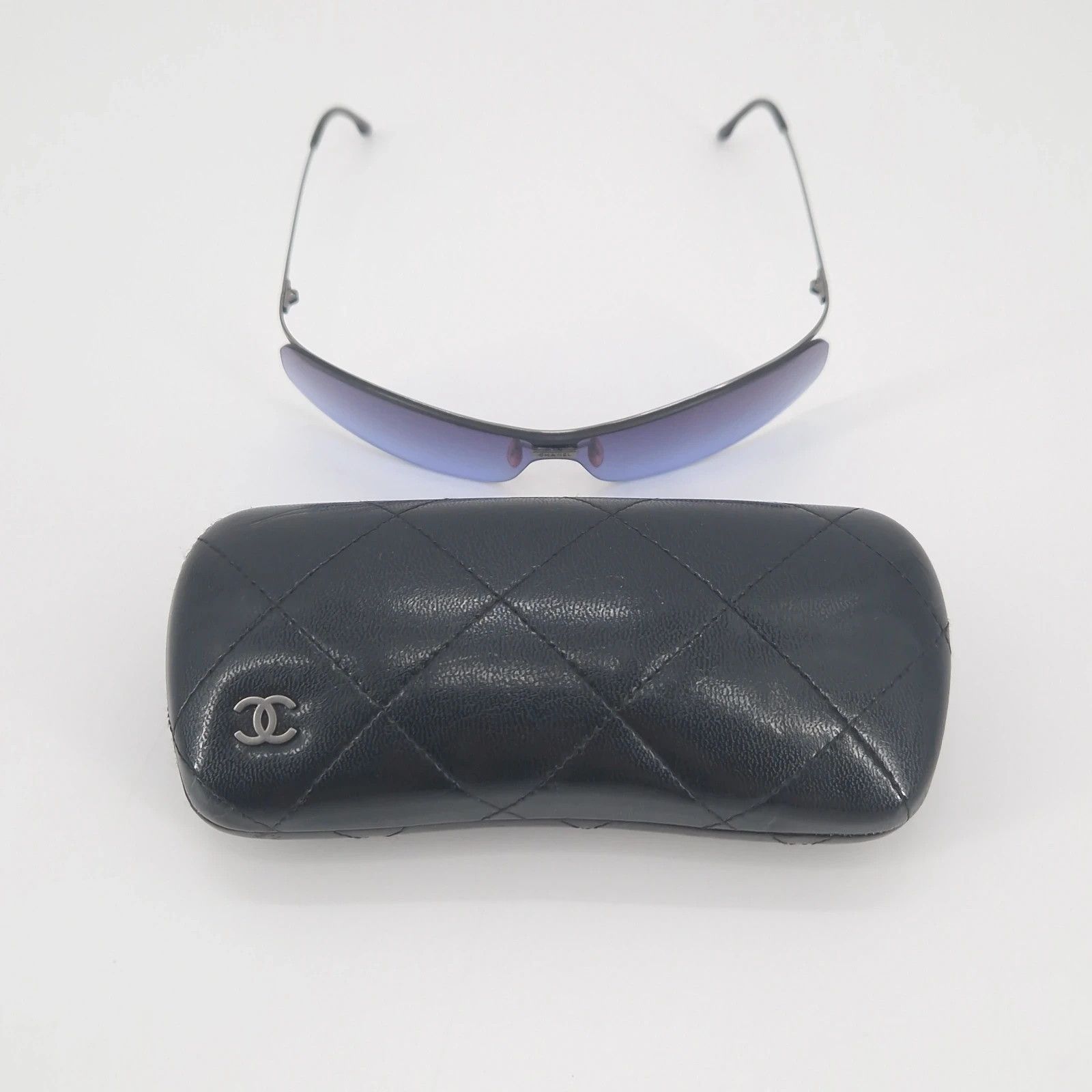 Chanel Y2K Chanel Shield Sunglasses Size ONE SIZE - 2 Thumbnail