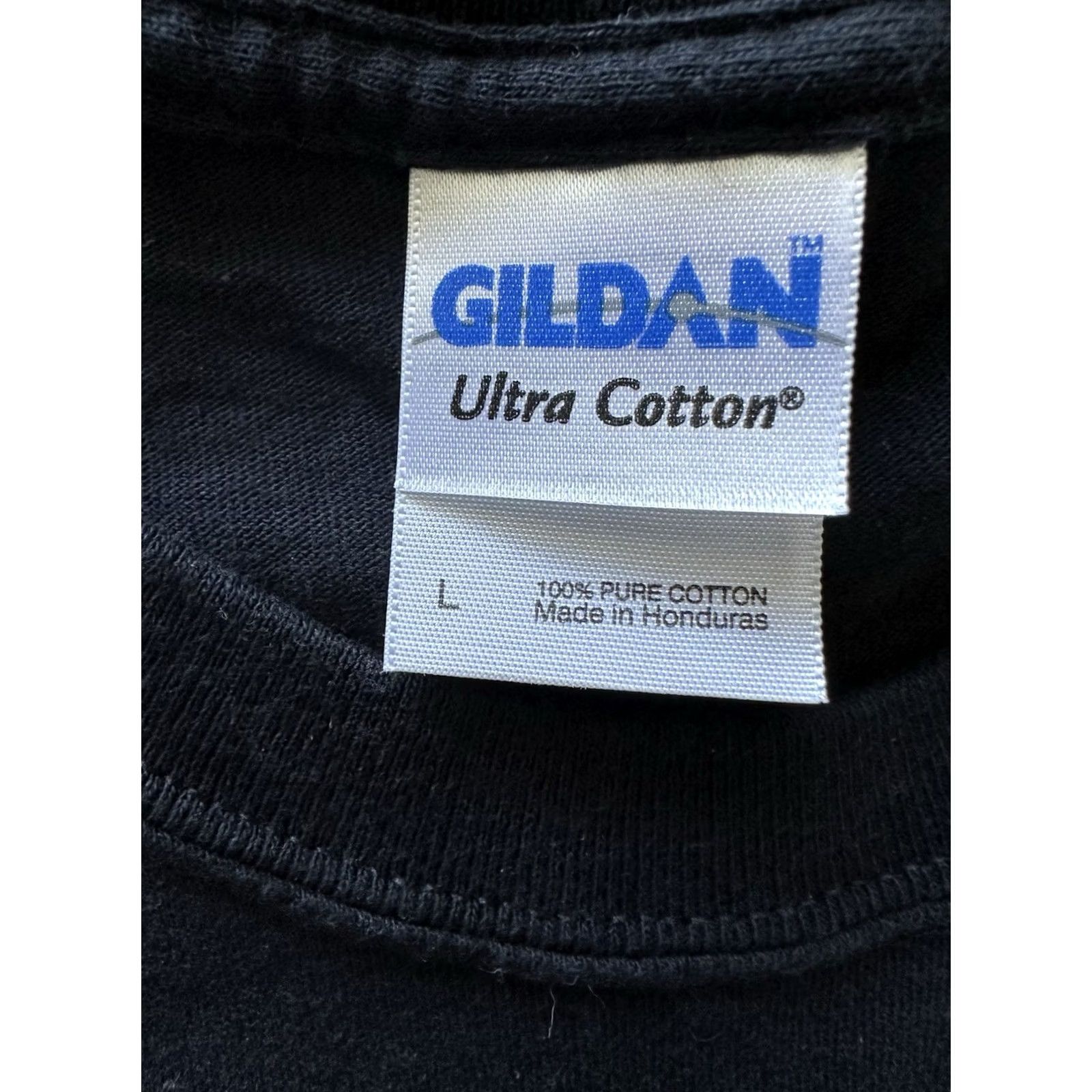 Gildan VINTAGE Hector Lavoe Shirt Mens L Black Puerto Rico Salsa Singer El Cantante Gildan Logo T-Shirt Short Sleeve Crew Neck Knit Cotton Size US L / EU 52-54 / 3 - 3 Thumbnail