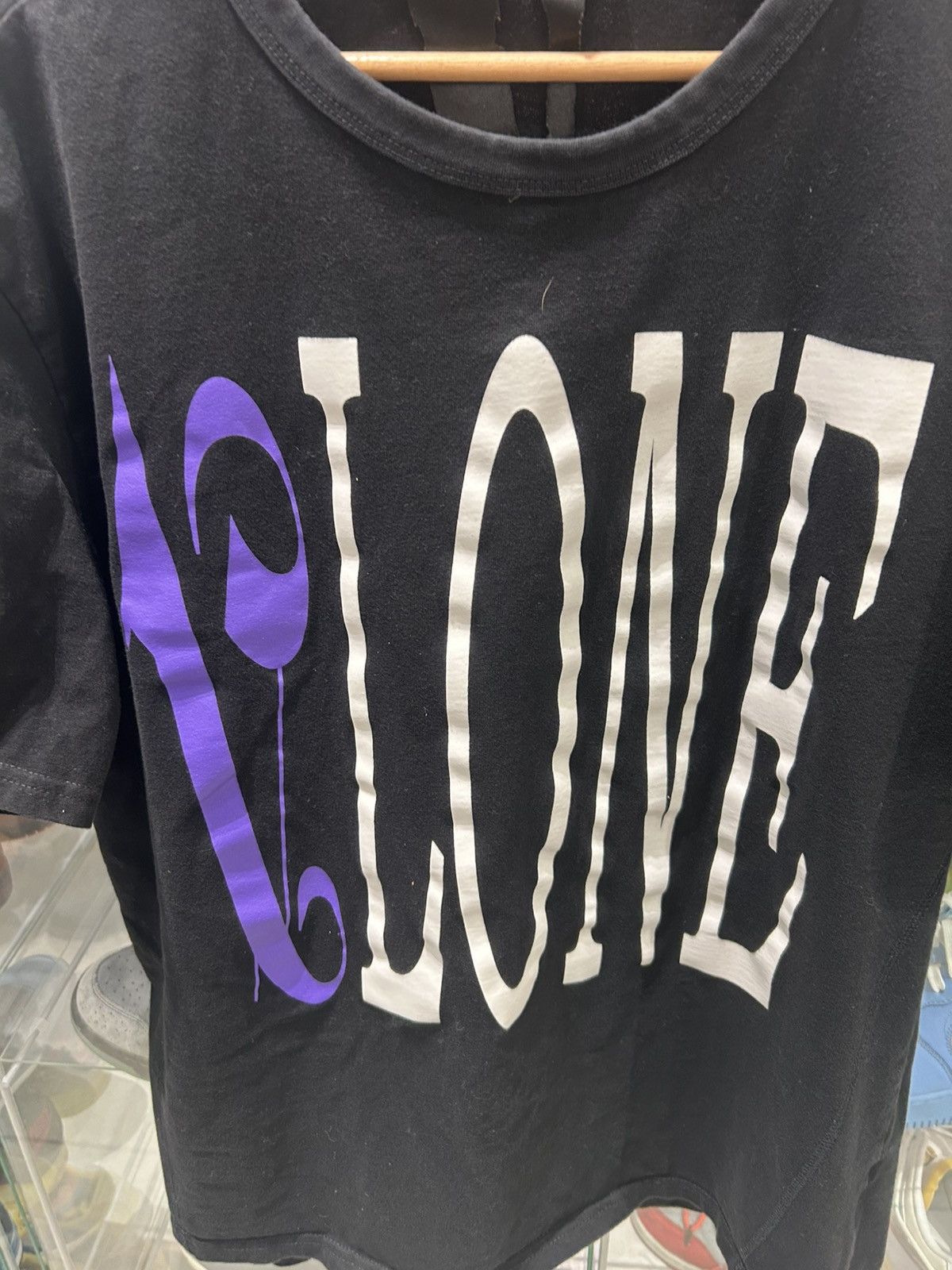 Palm Angels × Vlone VLONE X PALM ANGELS TEE Black Purple Size US L / EU 52-54 / 3 - 2 Thumbnail