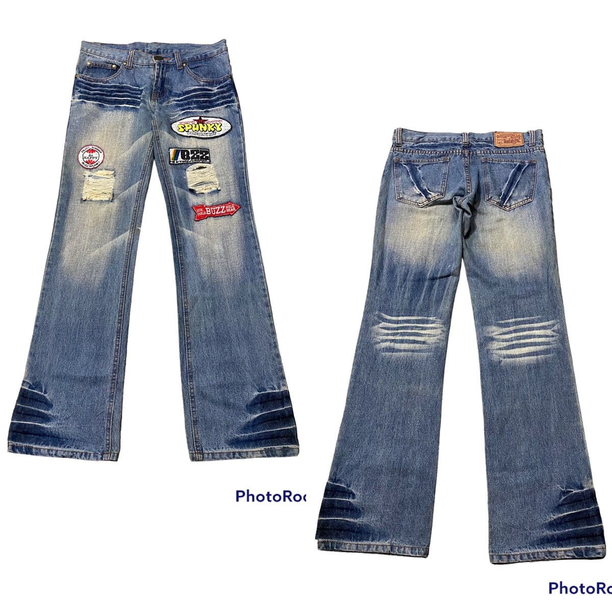 Hysteric Glamour × If Six Was Nine × Tornado Mart Flare Jeans Distressed Grunge Avantgarde Size US 32 / EU 48 - 1 Thumbnail