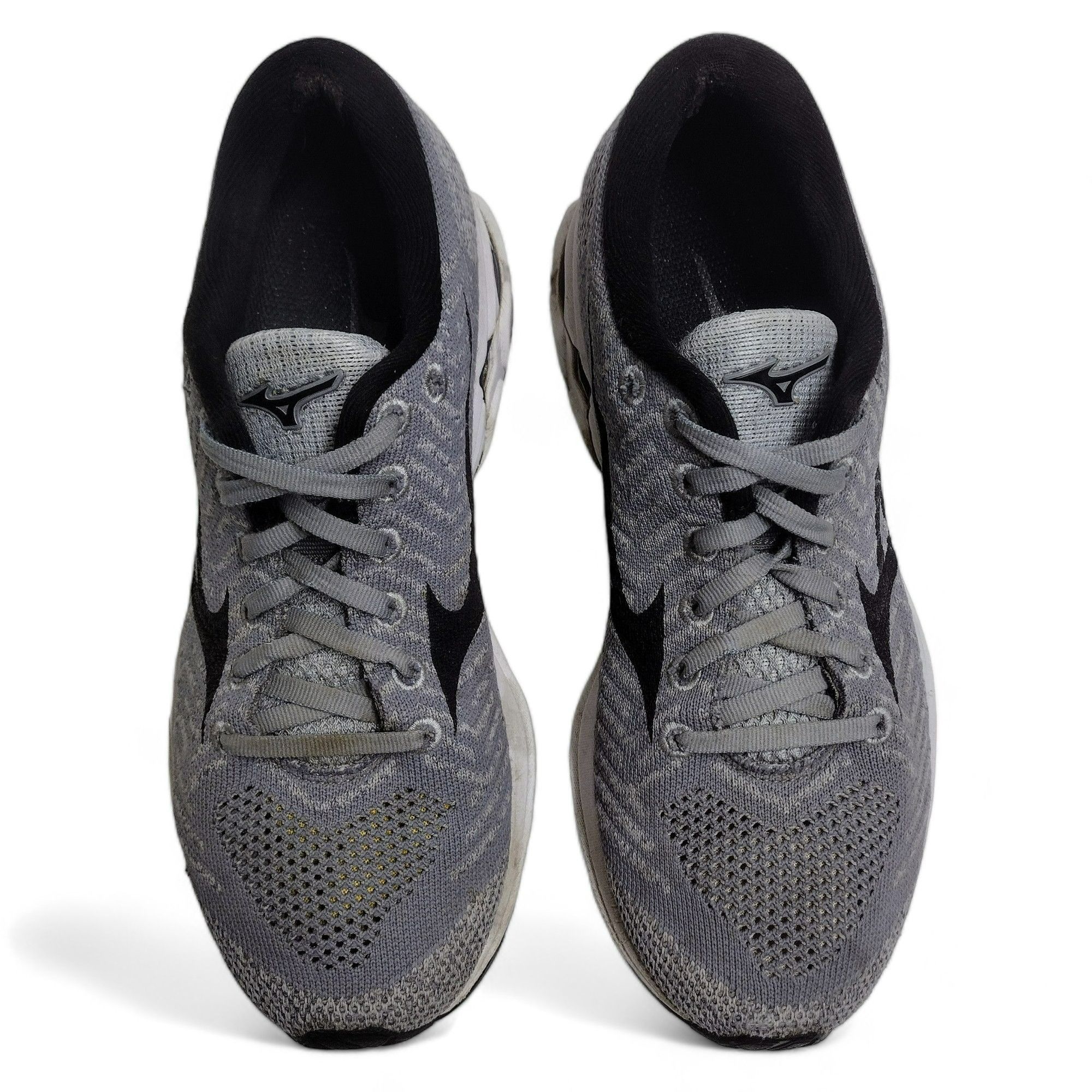 Mizuno Mizuno Waveknit R2 Grey Black Running Shoes Women's Size 8.5 Size US 8.5 / EU 41-42 - 2 Thumbnail