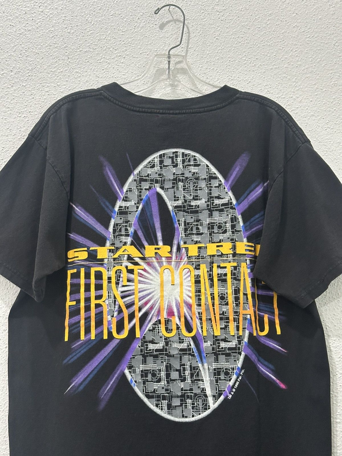Star Wars Vintage 90s Star Trek First Contact 1996 Movie Promo Tee L Size US L / EU 52-54 / 3 - 2 Thumbnail