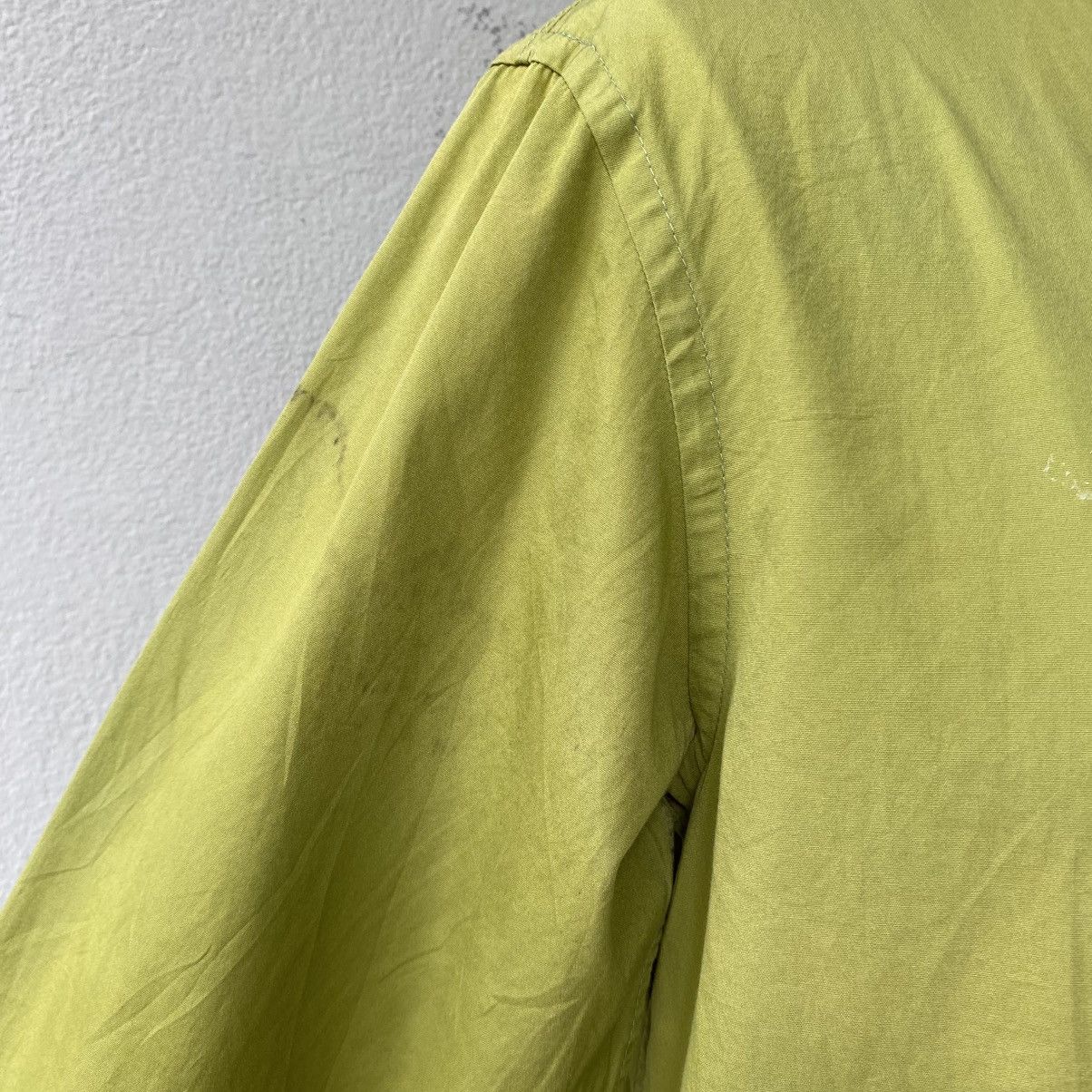 Japanese Brand POWDER Mandarin Chinese Style Green Shirt Size M / US 6-8 / IT 42-44 - 8 Thumbnail