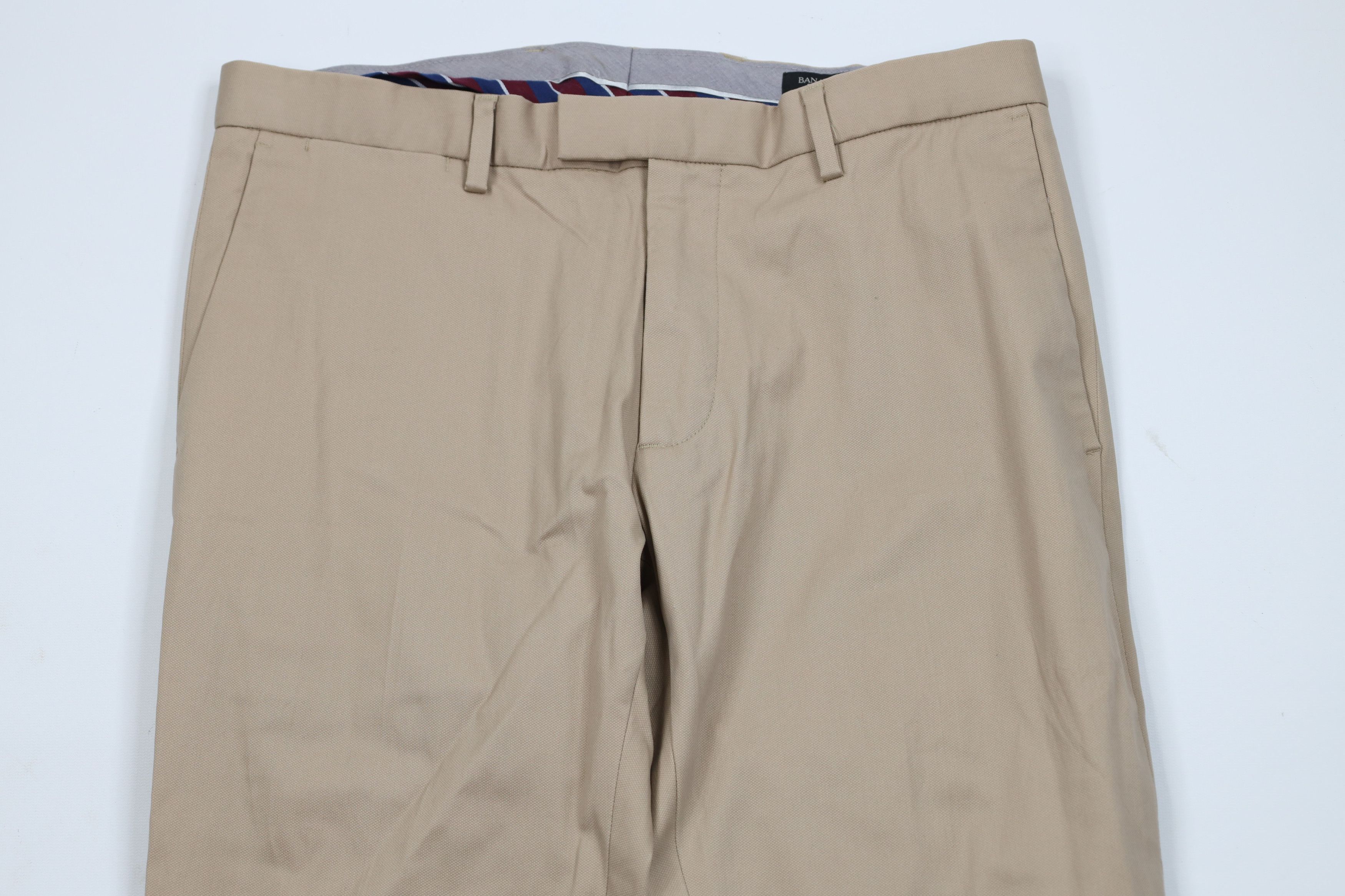 Banana Republic Banana Republic Modern Slim Fit Stretch Chino Pants Beige Size US 31 - 2 Thumbnail