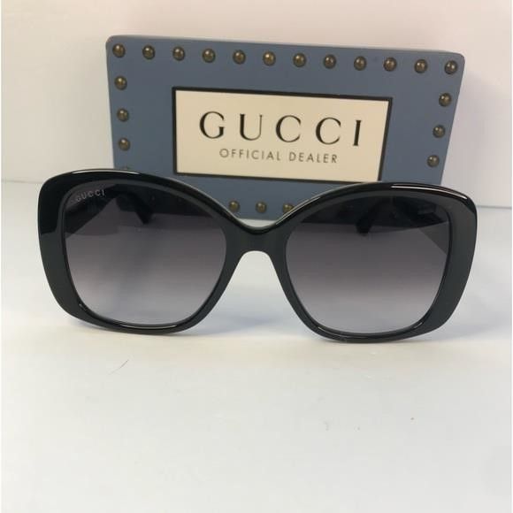 Gucci 💯 - New Authentic Gucci Grey Gradient Square Ladies Sunglas Size ONE SIZE - 5 Thumbnail