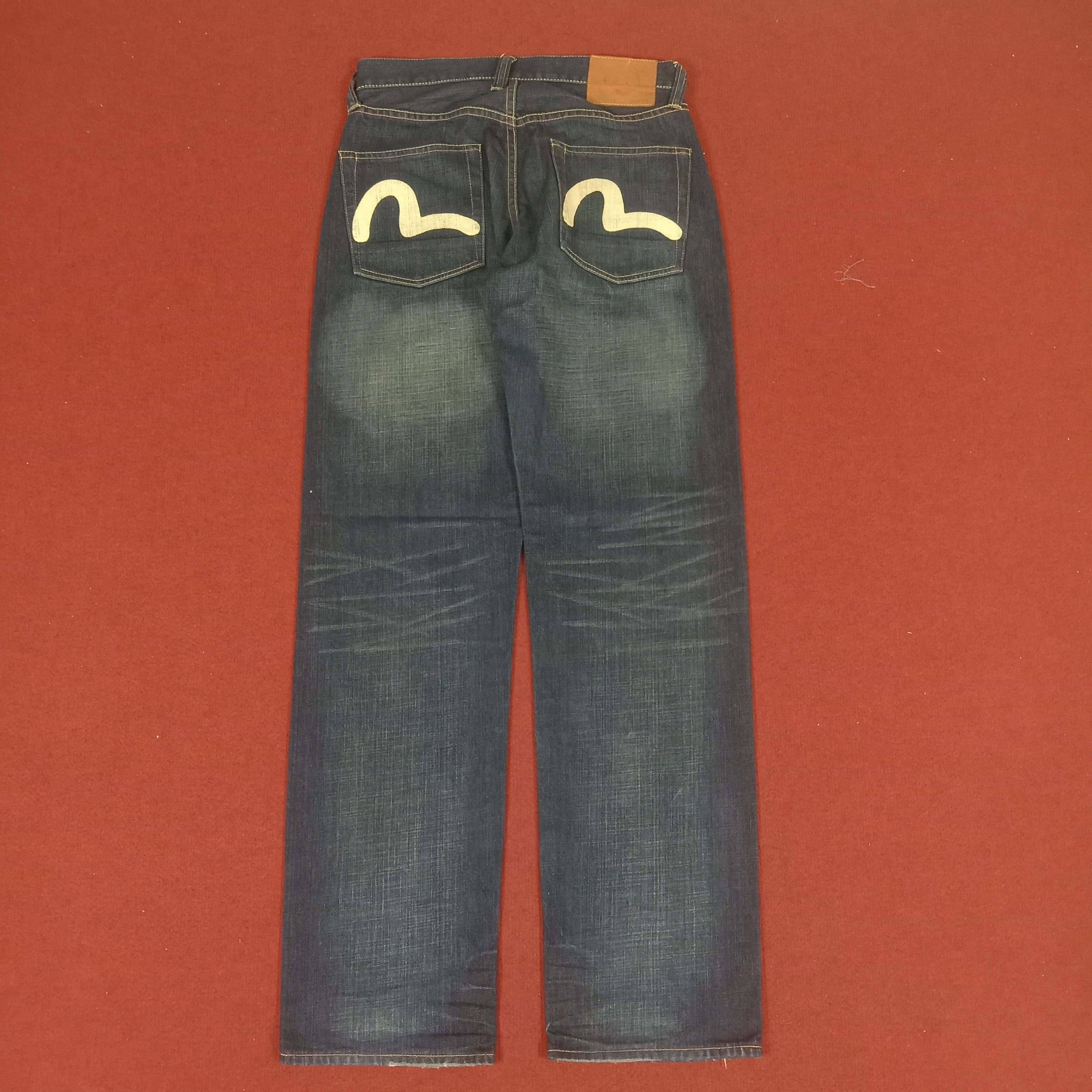 Evisu × Japanese Brand × Vintage Evisu Streetwear Skater Custom Daicock Style Jeans Size US 30 / EU 46 - 4 Thumbnail