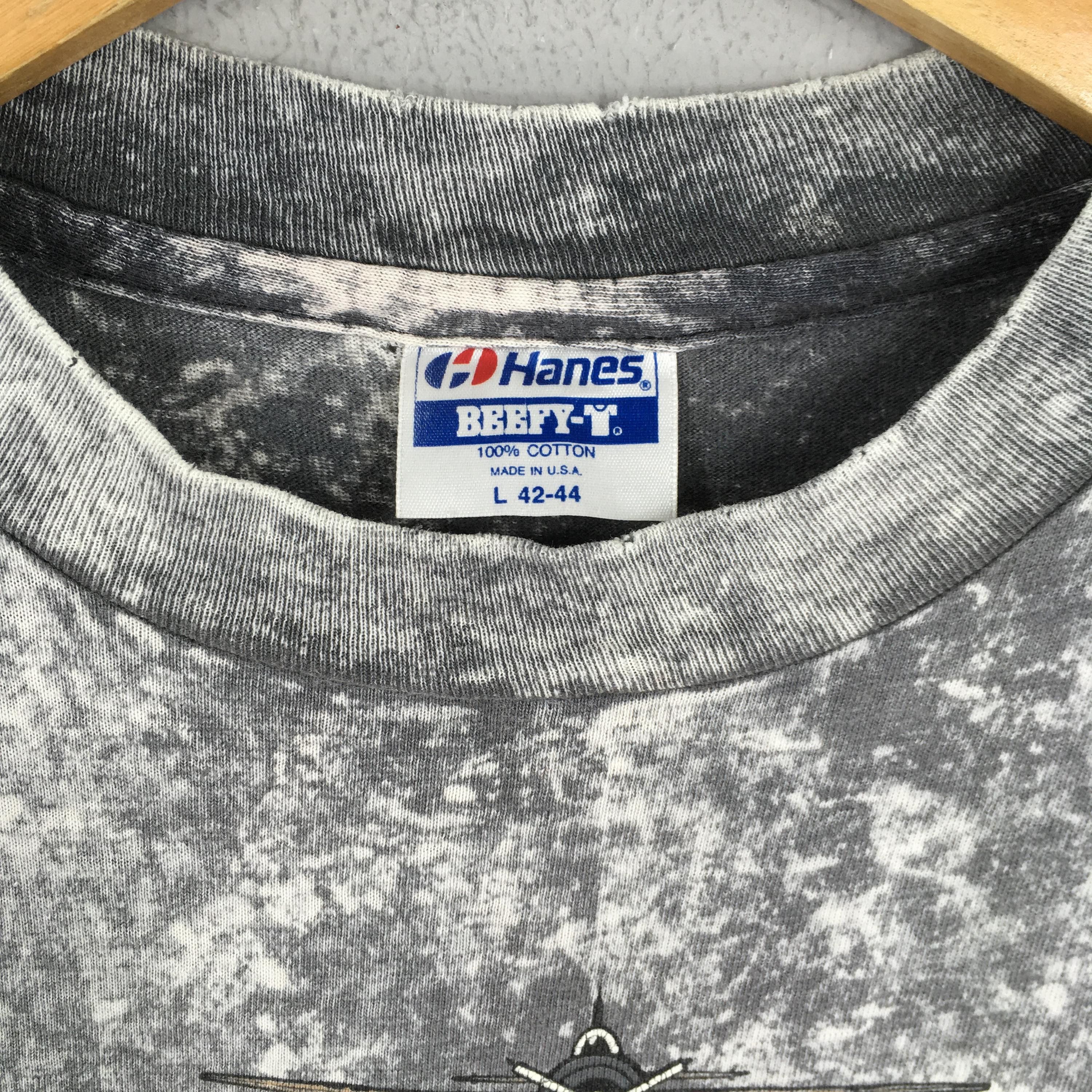 Vintage 90s Air Force Retro Series Overdyed Gray T shirt Large Size US L / EU 52-54 / 3 - 4 Thumbnail