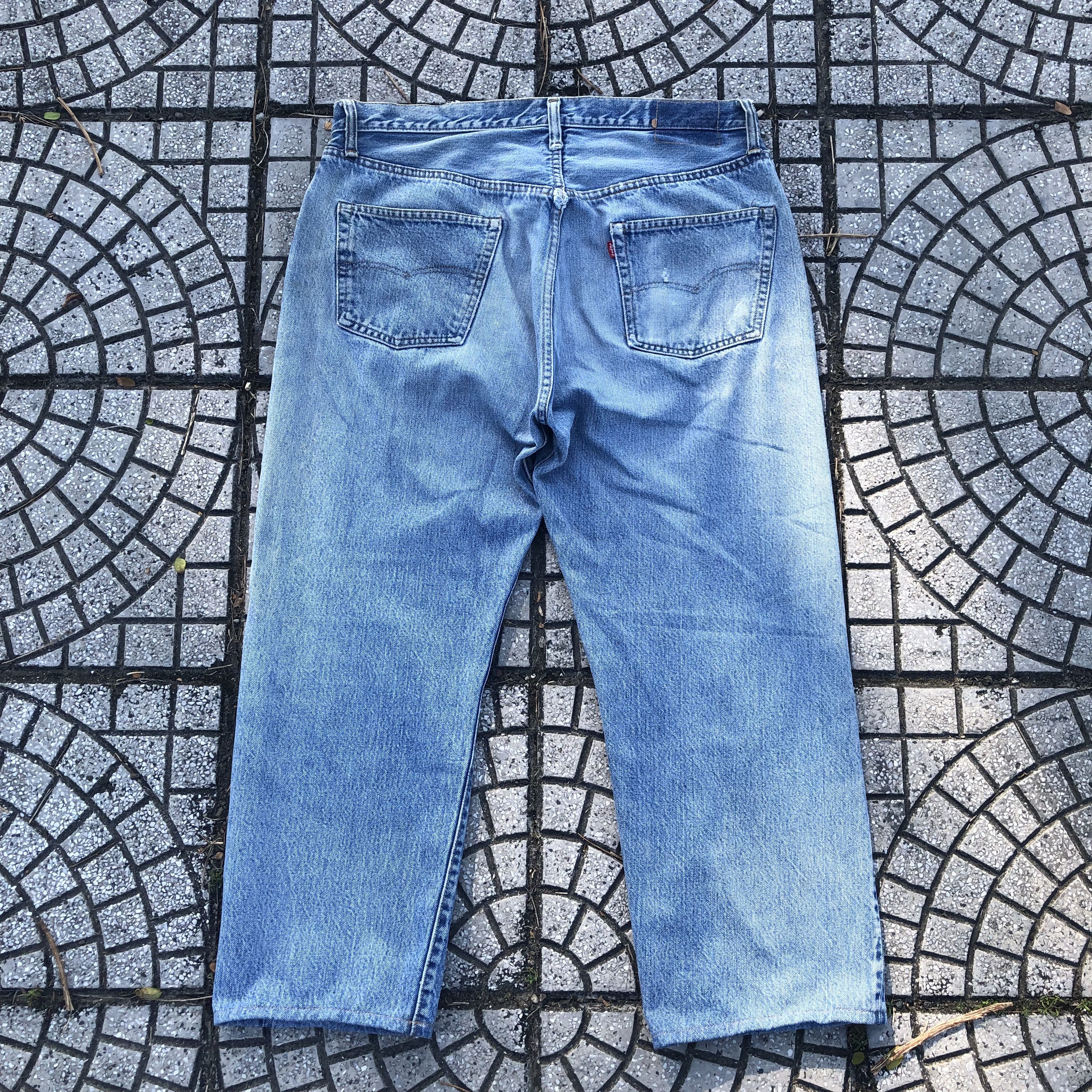 Levi's Vtg 70s LEVl 'S 501 red tab selvedge button fly stap 6 Size US 40 / EU 56 - 2 Thumbnail