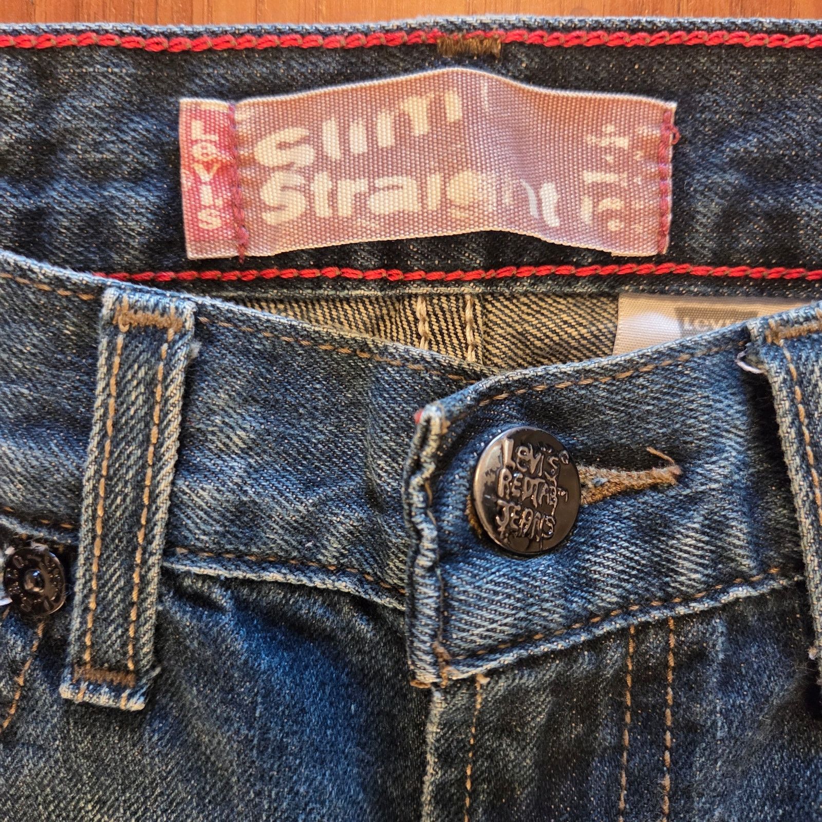 Levi's Levi's 514 SlimStraight Acid Wash Jean -Juniors Size8(W24L22 Size 30" / US 8 / IT 44 - 5 Thumbnail