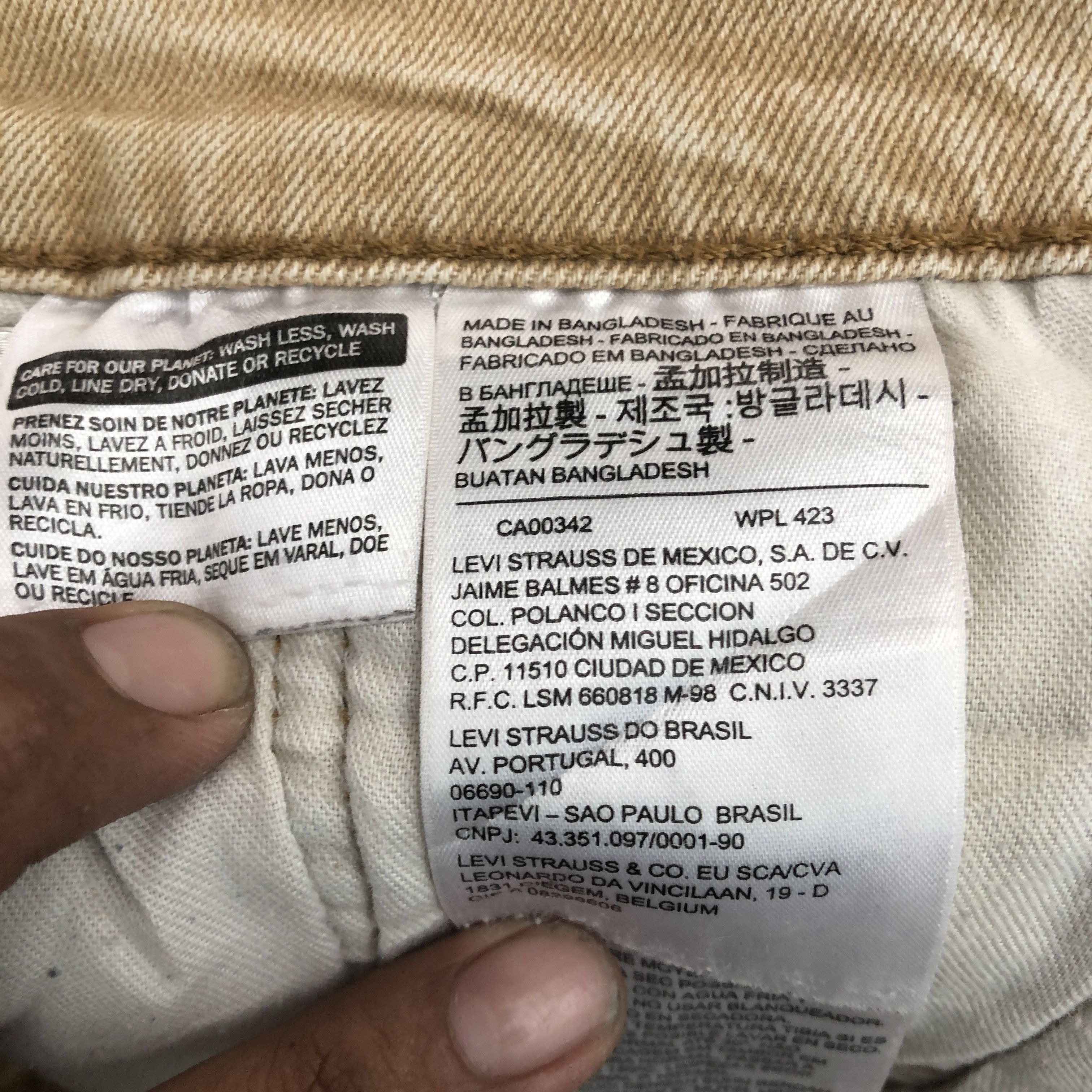 Levi's Vintage Levis 511 Beige Dirty Jeans Levi's Faded Denim Size US 32 / EU 48 - 11 Thumbnail