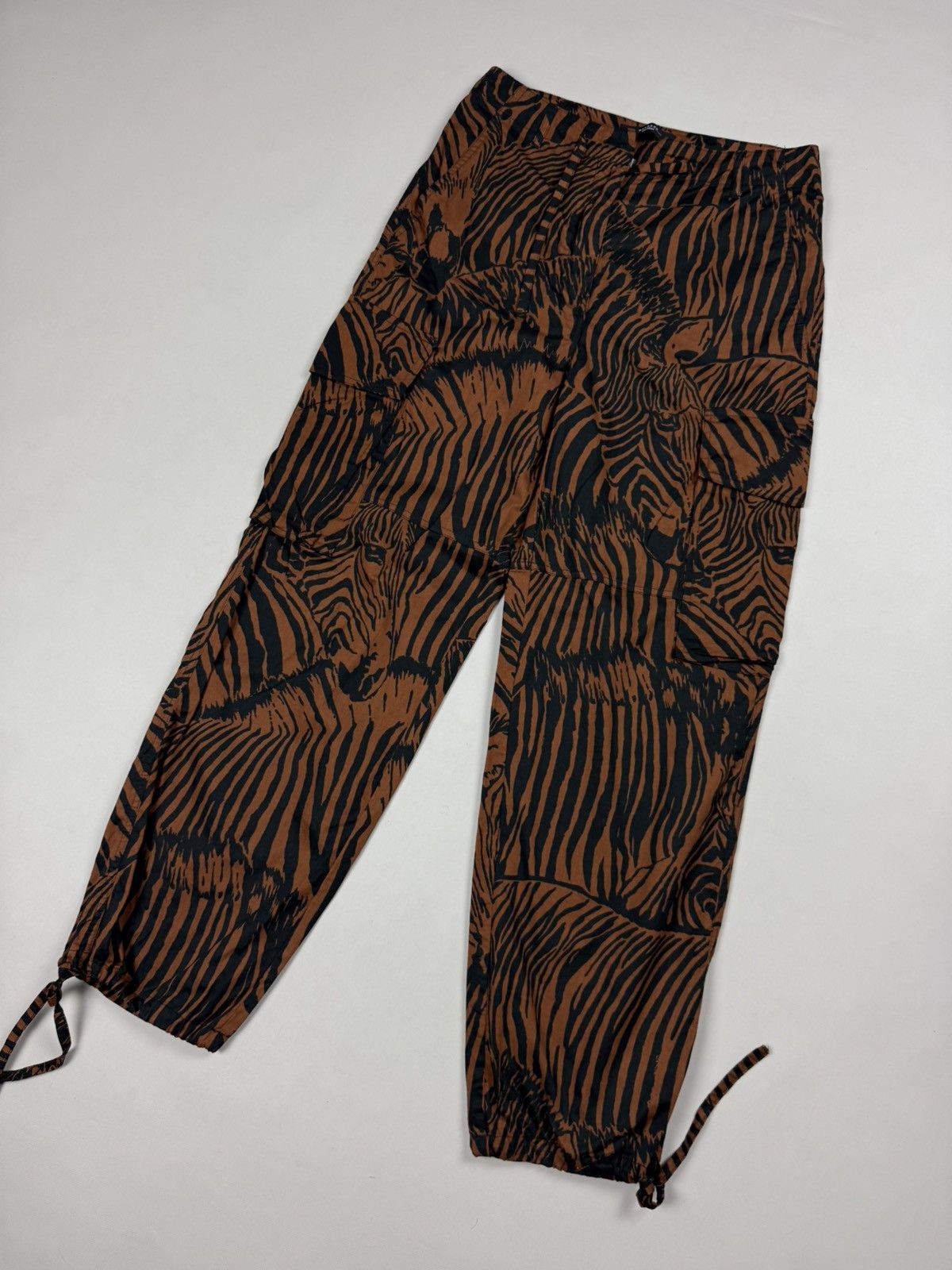 Weekend Max Mara Weekend Max Mara Ladies Zebra Pattern Cargo Pants Trousers Size 29" - 4 Thumbnail