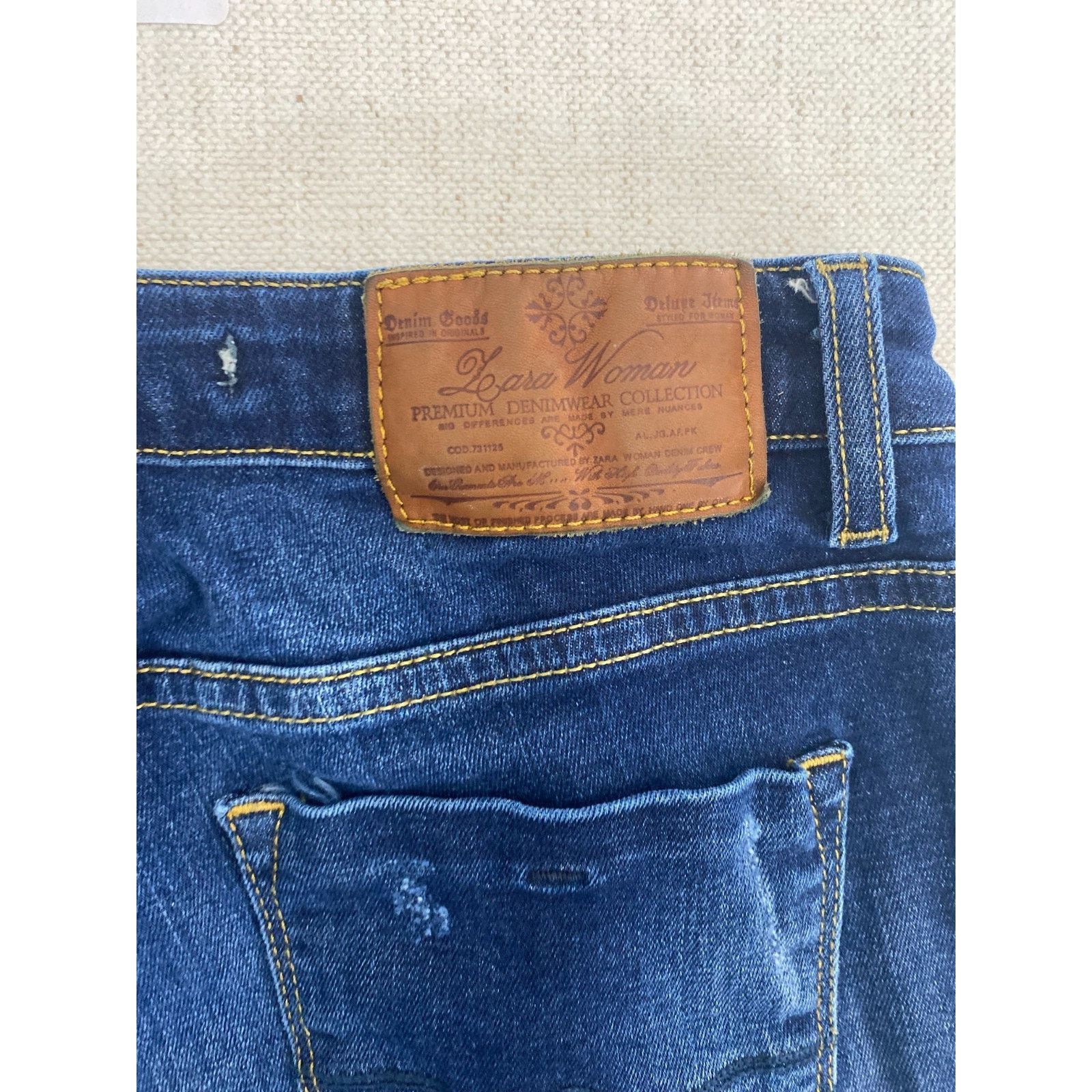 Other Leara Woman Jeans Womens Size 4 Blue Denim Stretch Skinny Size 27" / US 4 / IT 40 - 11 Thumbnail
