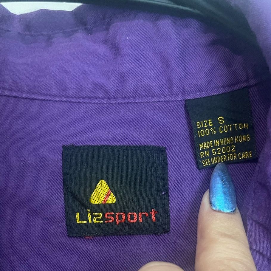 Vintage Vintage 70s Liz Sport Purple Western Cowgirl Shirt Small Size S / US 4 / IT 40 - 5 Thumbnail