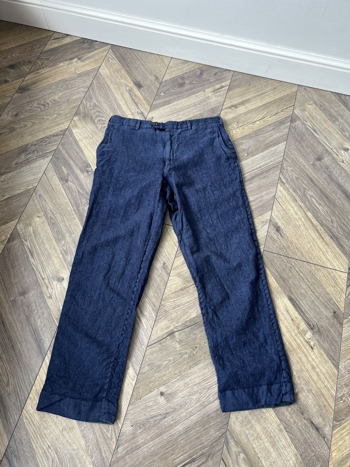 Pal Zileri Vintage Pal Zileri Classic Wool Linen Pants Size US 32 / EU 48 - 3 Thumbnail