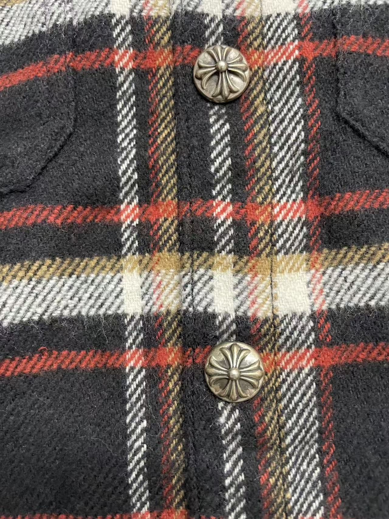 Chrome Hearts Chrome Hearts Work Dog Plaid Shirt Flannel Jacket Size US XS / EU 42 / 0 - 8 Thumbnail