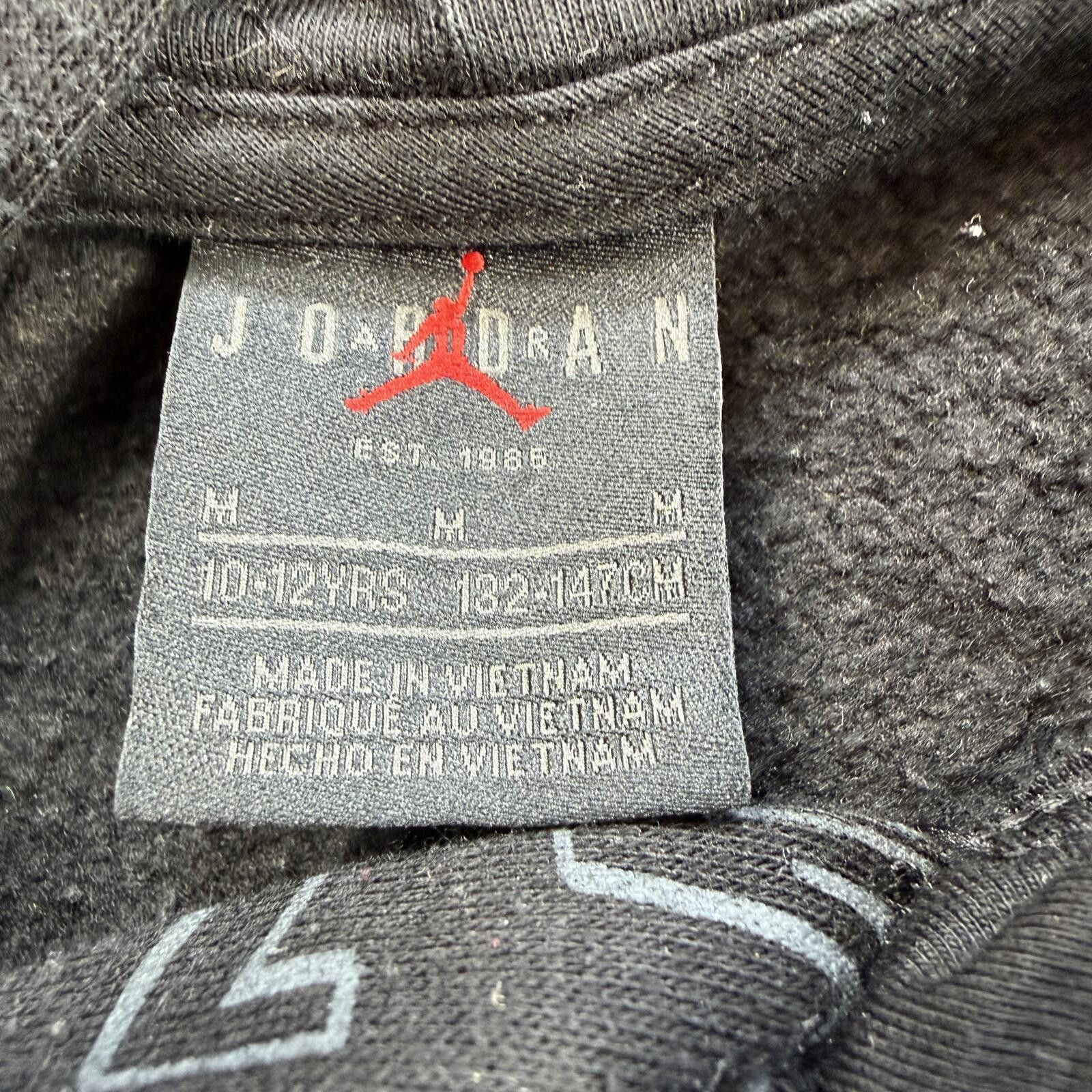 Other Jordan Hoodie Youth Medium Black AOP Jumpman 10-12 Years Size US M / EU 48-50 / 2 - 3 Thumbnail