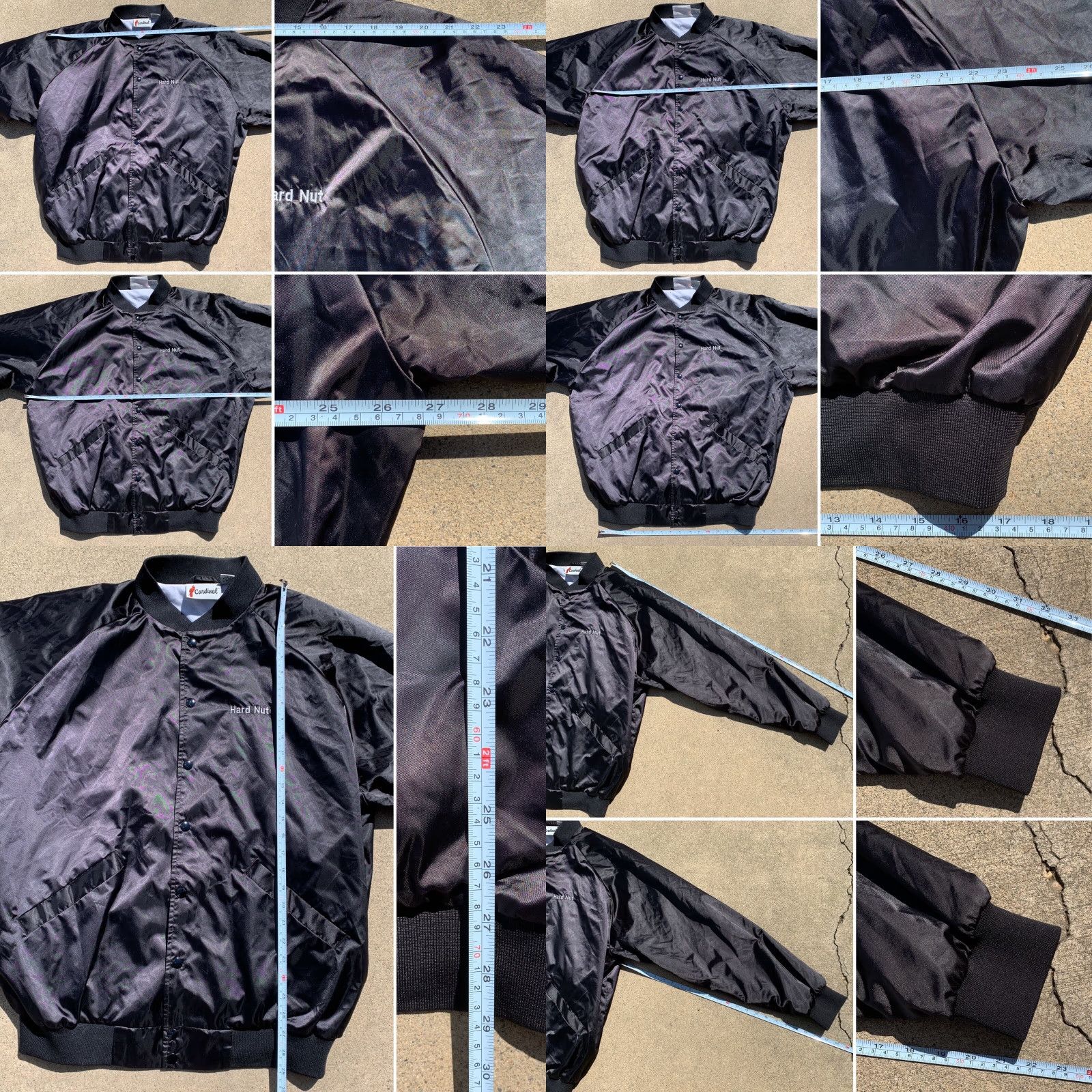 Vintage VINTAGE Tombstone Toughnuts Travel Club Tombstone Arizona Satin Jacket Bomber Hard Nut XL Black Cardinal Satin Jacket Sportswear/Beach 1990s Mens io? Size US XL / EU 56 / 4 - 8 Thumbnail