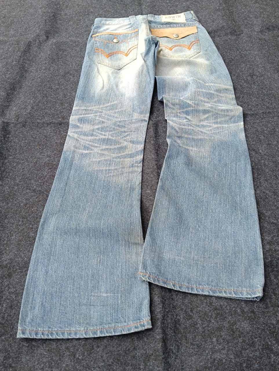 Edwin 🔥 EDWIN Flare Faded – Rugged Vintage Look Size US 30 / EU 46 - 2 Thumbnail