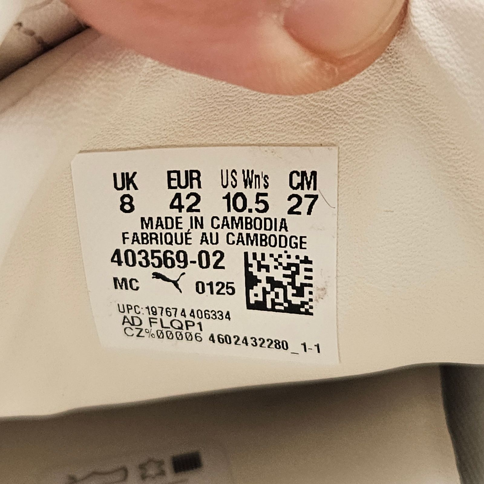 Puma PUMA RARE WOMEN'S 10.5 MOSTRO LEATHER FROSTED IVORY WHITE Size US 10.5 / IT 40.5 - 2 Thumbnail
