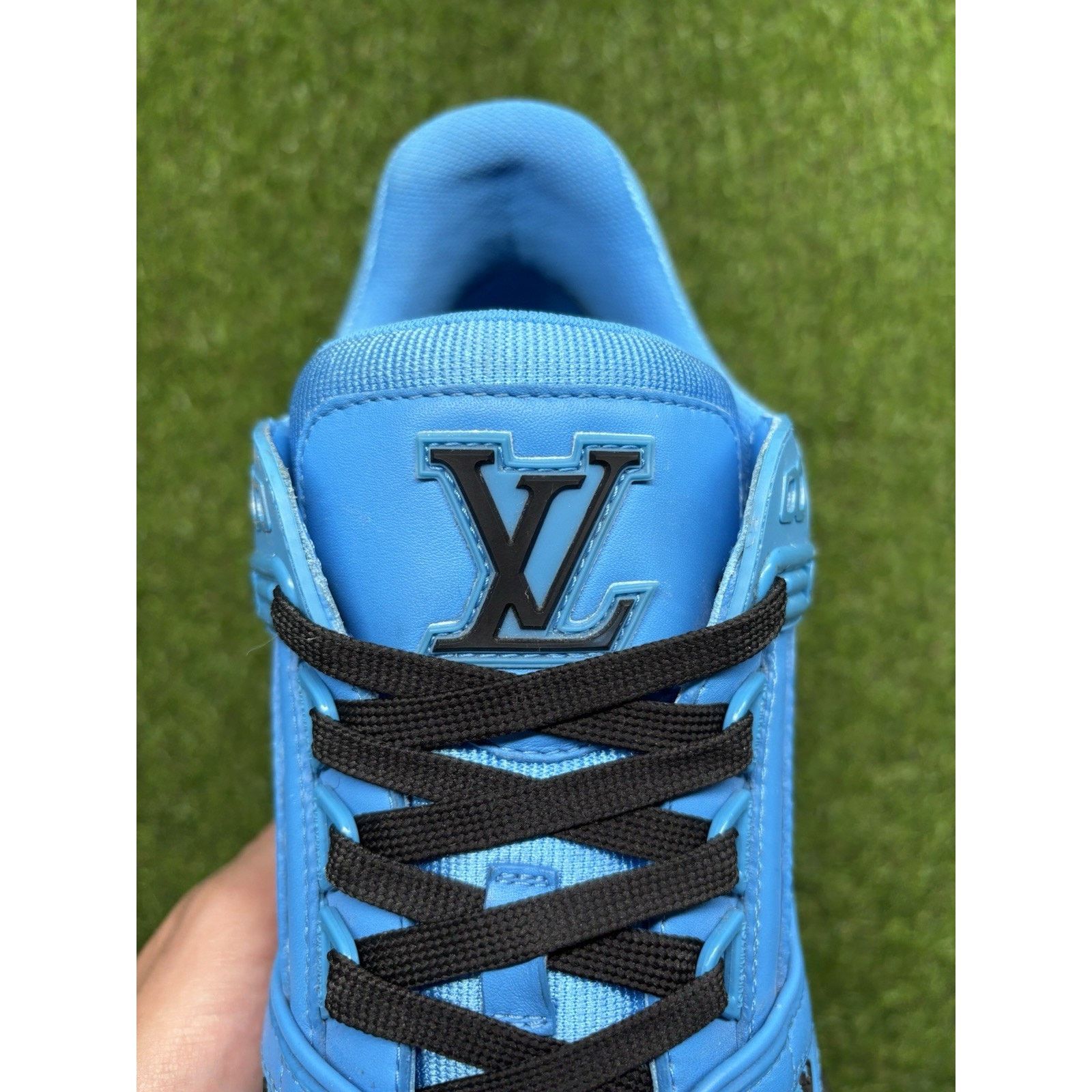 Louis Vuitton 8-8.5 US Louis Vuitton Trainer ' Blue Black ' | SUPER CLEAN! Size US 8 / EU 41 - 13 Thumbnail