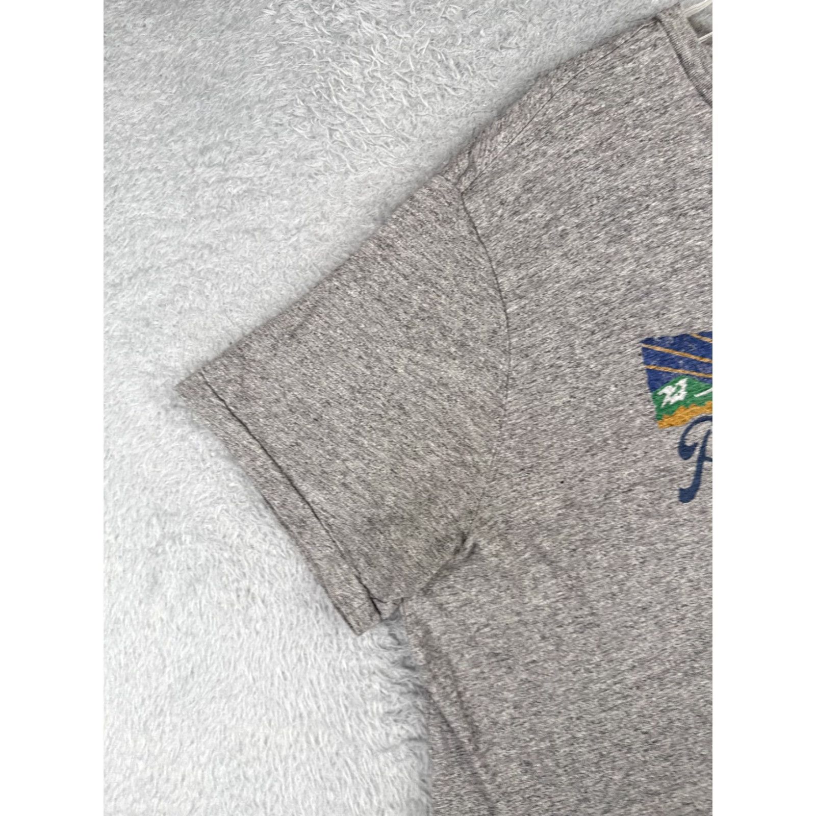VINTAGE Ralph Lauren Polo Shirt Men Big & Tall 2XL Gray 100% Cotton Crew Neck Short Sleeve Solid Logo Embroidered Pockets 2X Big & Tall Mens Shirt