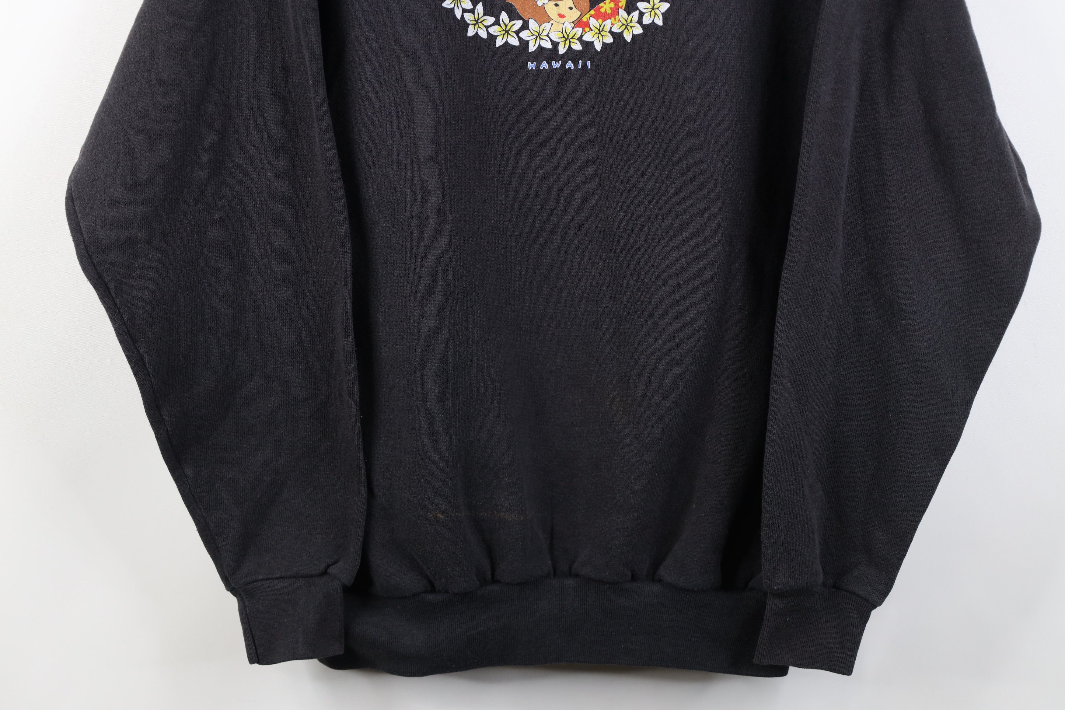 Vintage Vintage 90s Streetwear Babydoll Hawaii Sweatshirt Black Size M / US 6-8 / IT 42-44 - 3 Thumbnail