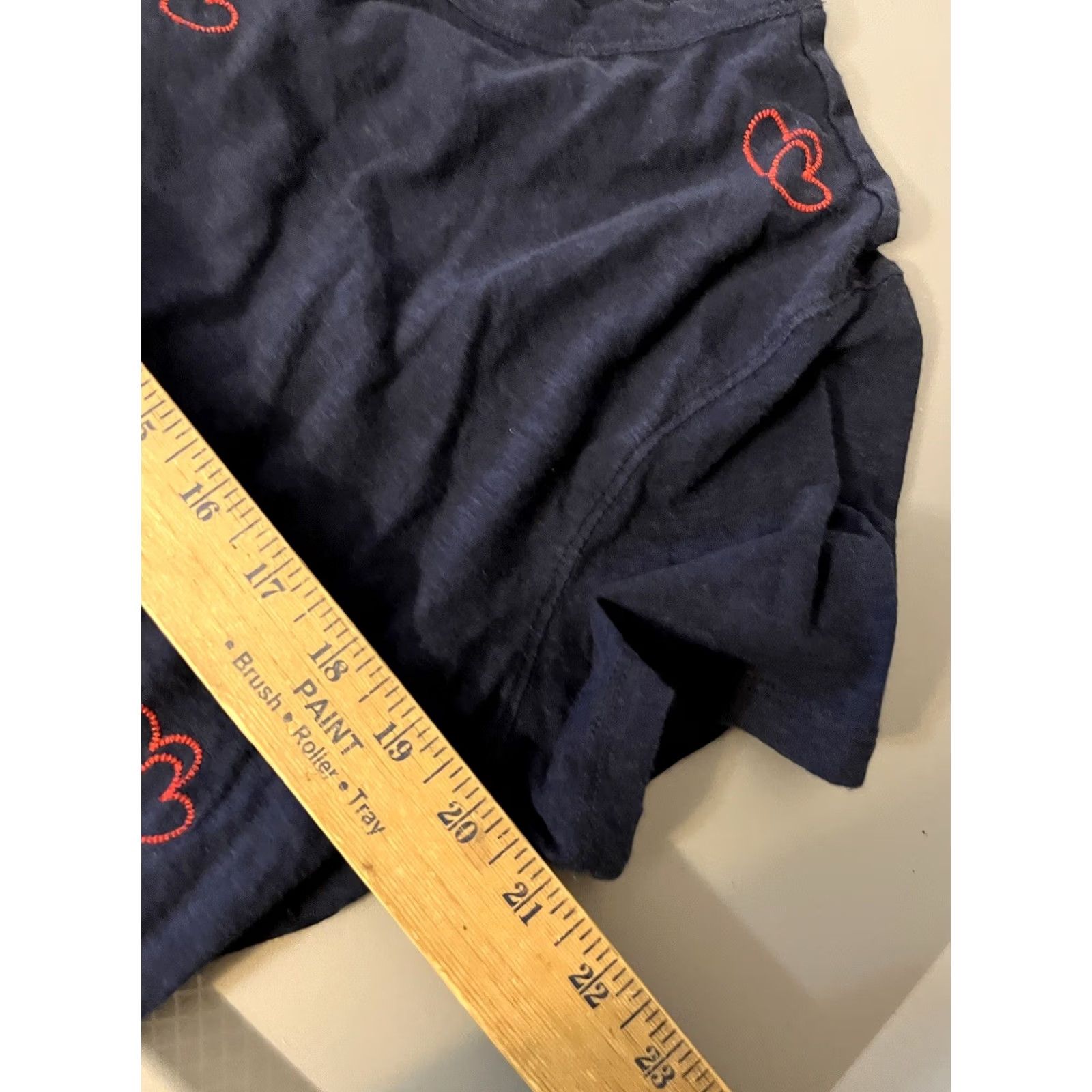 Loft LOFT T Shirt Women's Blue Short Sleeve Love Hearts Graphic Tee L Size L / US 10 / IT 46 - 5 Thumbnail