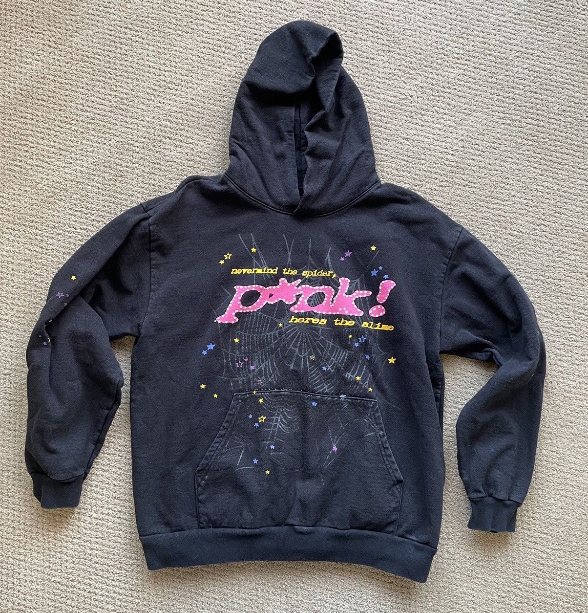Sp5der 'OG Web' Pullover Hoodie Grape / Purple (SS23) SP5-8D