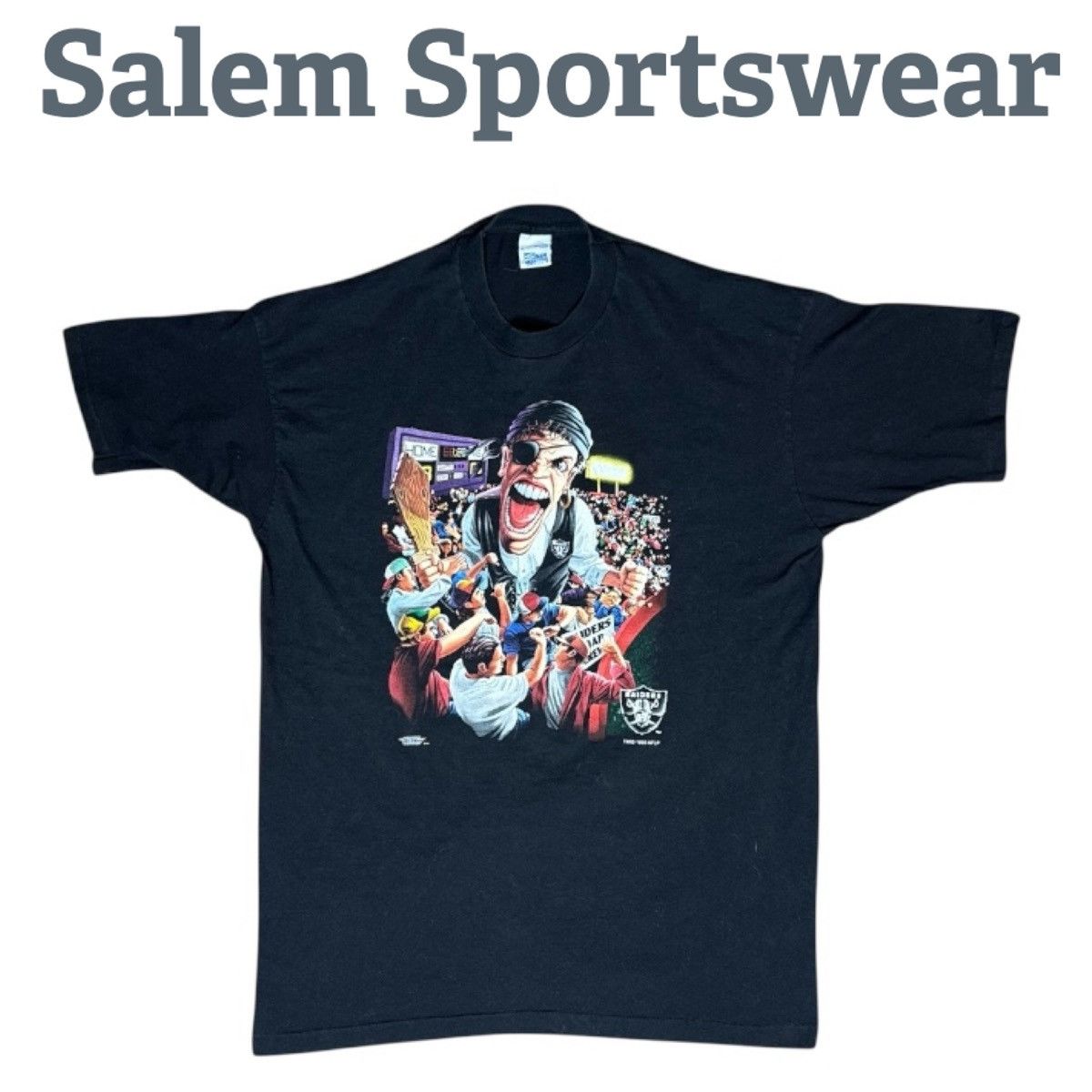 Salem Sportswear Salem Sportswear Oakland Raiders Caricature TShirt Size US XL / EU 56 / 4 - 1 Thumbnail