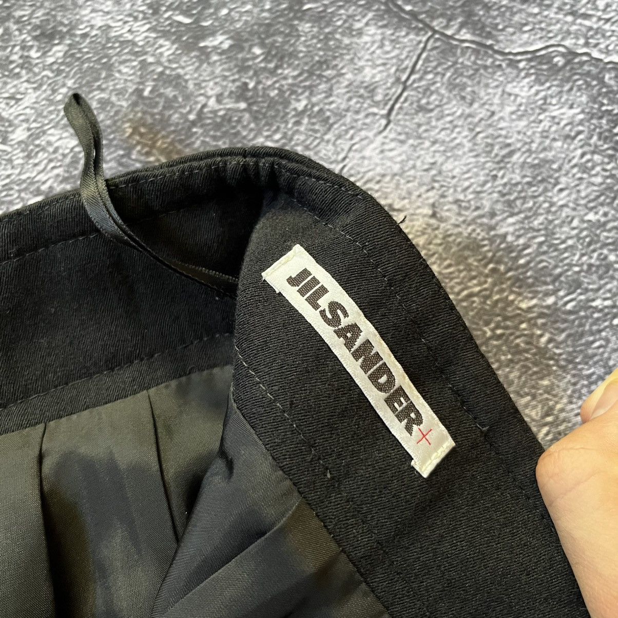 Jil Sander Jil Sander Womens Knee Length Pencil Skirt Black Wool Blend Size 24" / US 00 / IT 34 - 8 Thumbnail