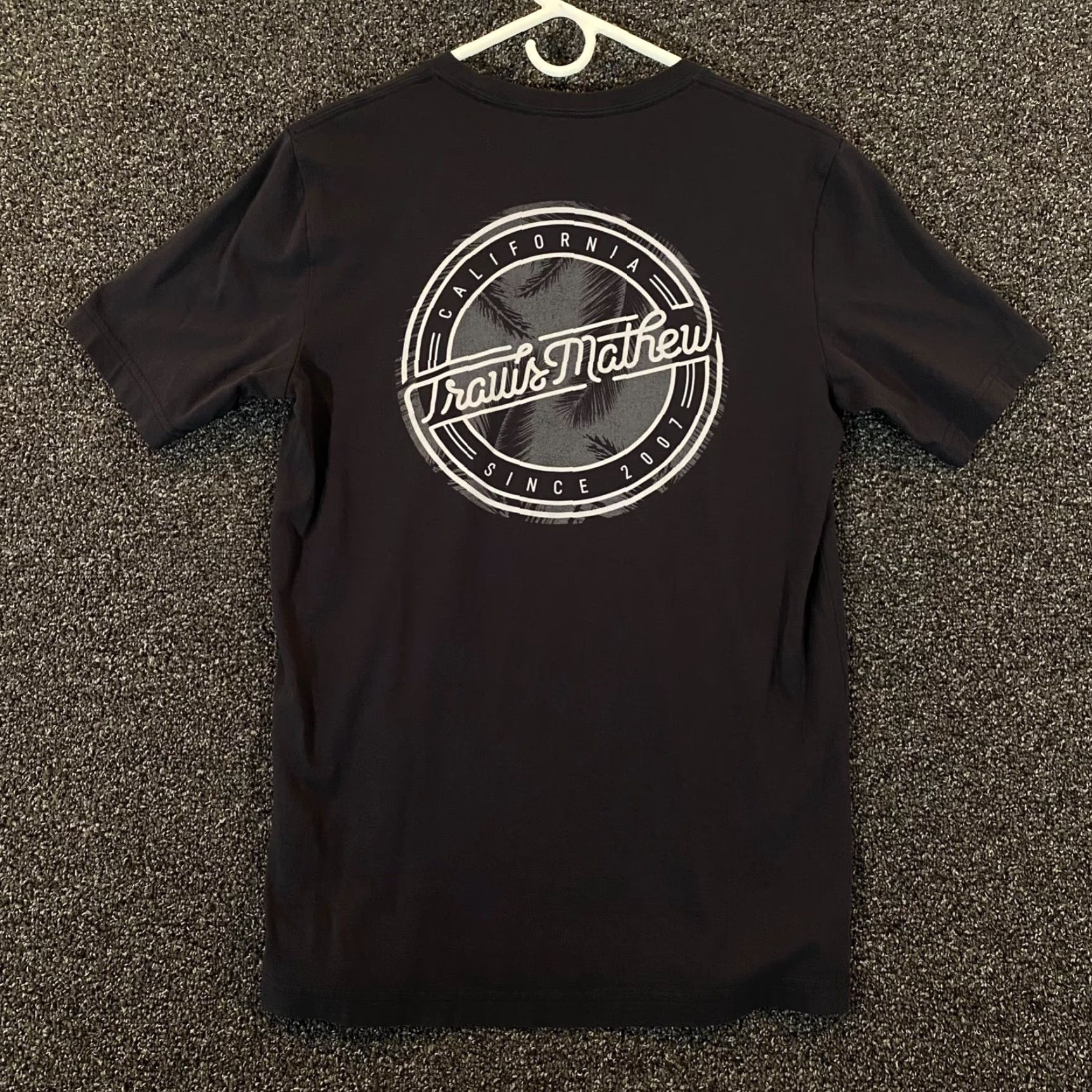 TravisMathew TRAVIS MATHEW Golf Shirt Mens Small Black Short Sleeve Pima Cotton Logo Size US S / EU 44-46 / 1 - 7 Thumbnail