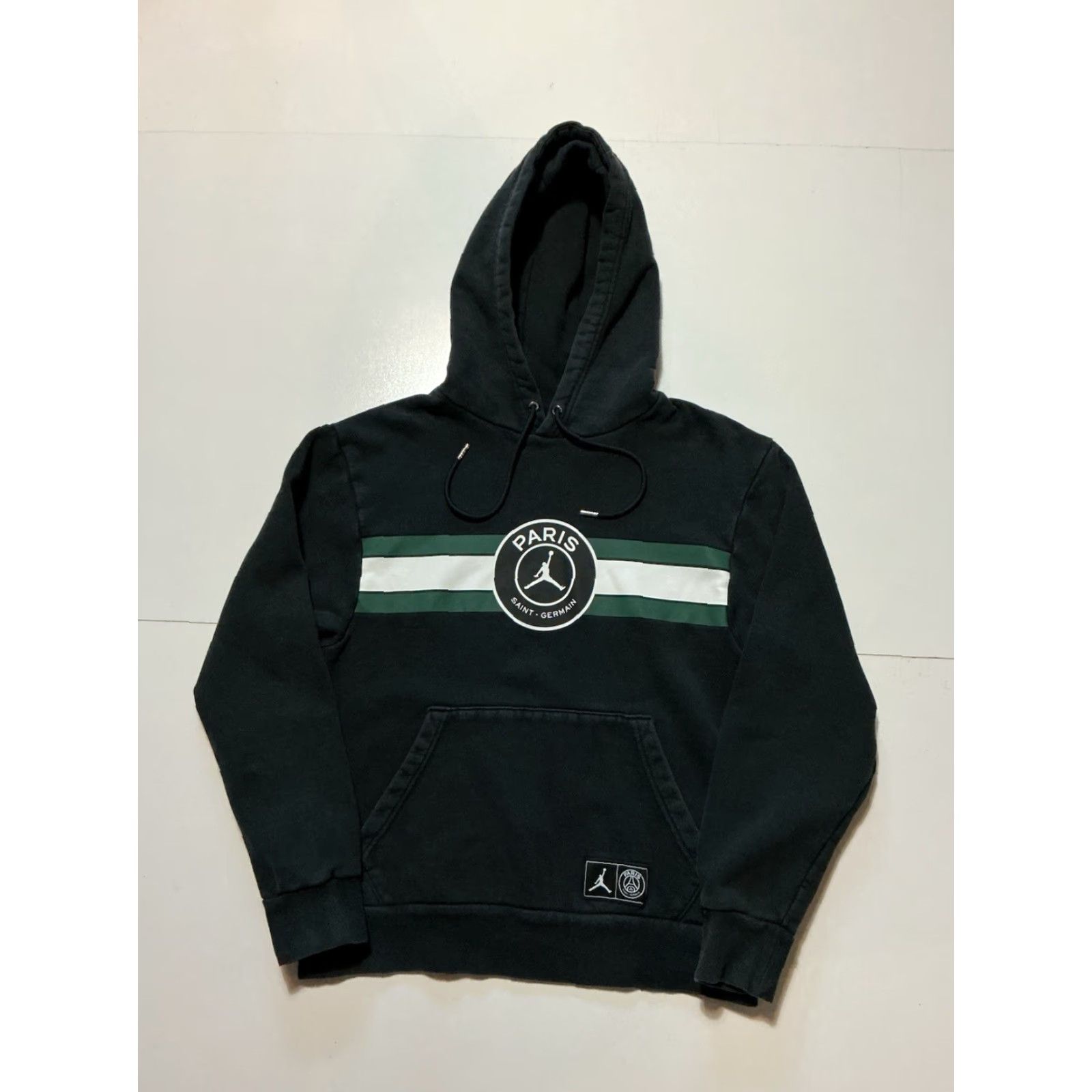 Jordan Brand Air Jordan PSG Paris Saint Germain FC Football Club Soccer Black Fleece Pullover Hoodie SM Men S Pullover Hoodie Black Soccer Brand Jordan PSG Size US S / EU 44-46 / 1 - 3 Thumbnail