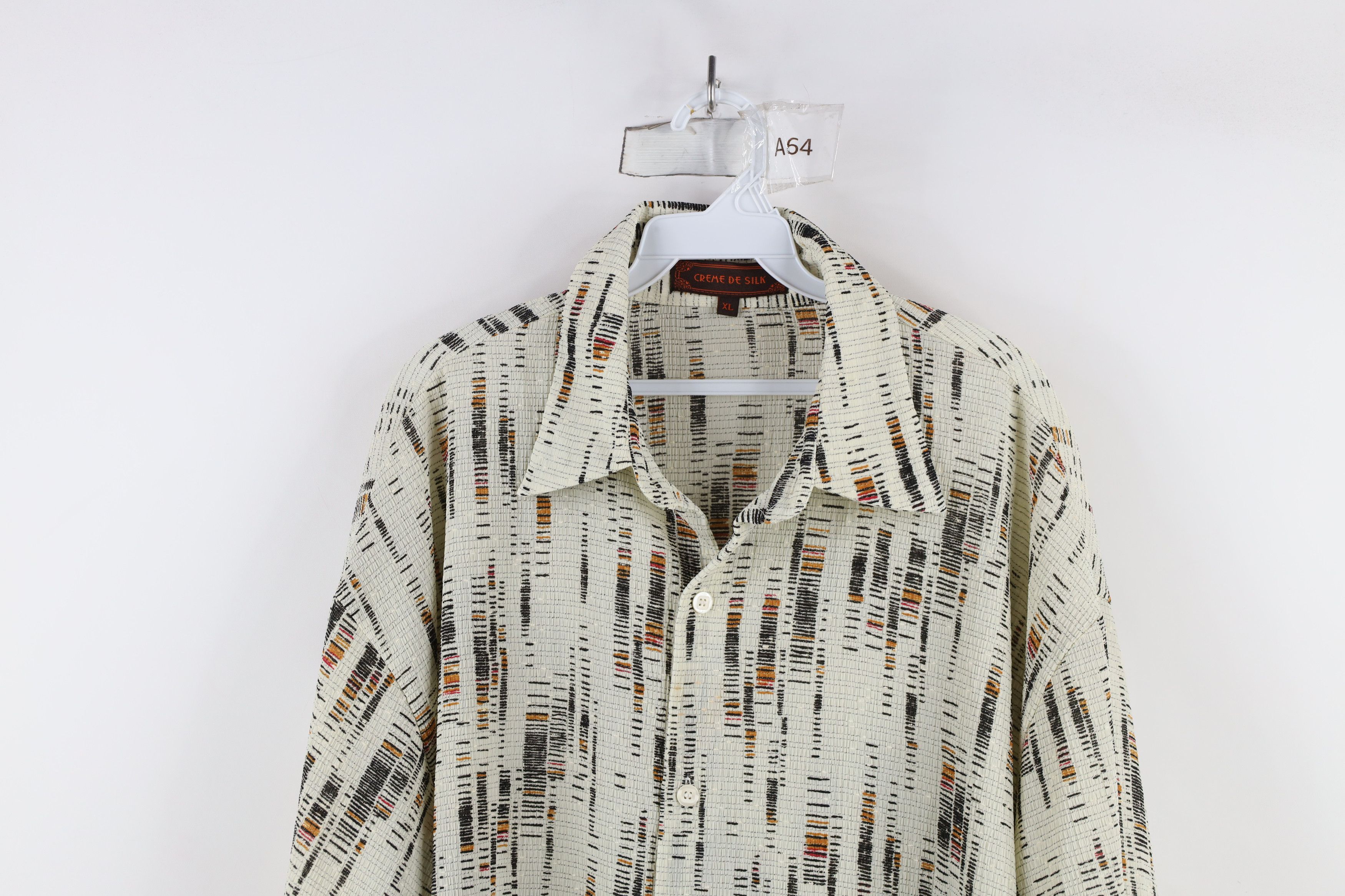 Vintage Vintage 90s Streetwear Hemp Blend Knit Baggy Button Shirt Size US XL / EU 56 / 4 - 2 Thumbnail
