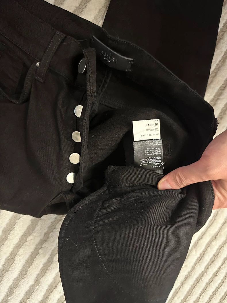 Amiri AmiriBlack old jeans 2503-Nextarrow Size US 30 / EU 46 - 6 Thumbnail