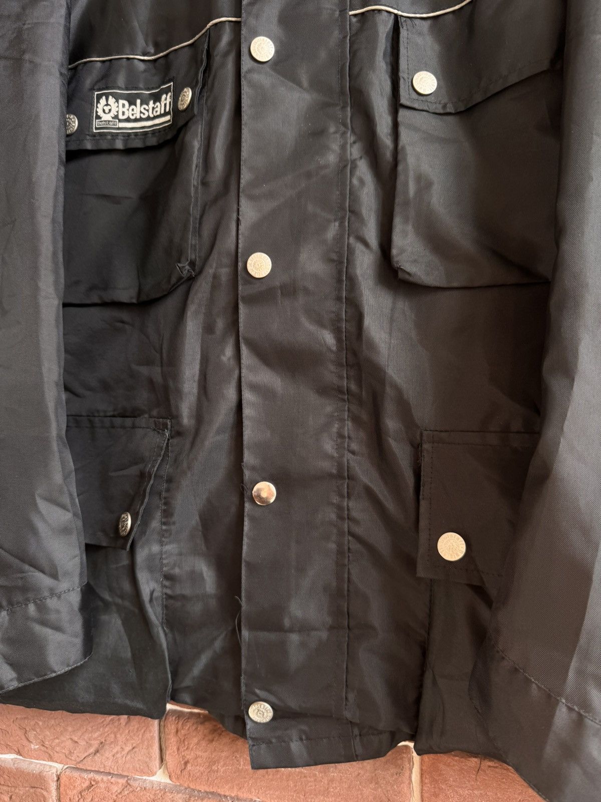 Belstaff Belstaff Nylon Windbreaker jacket vintage casual XL BLACK Size US XL / EU 56 / 4 - 5 Thumbnail
