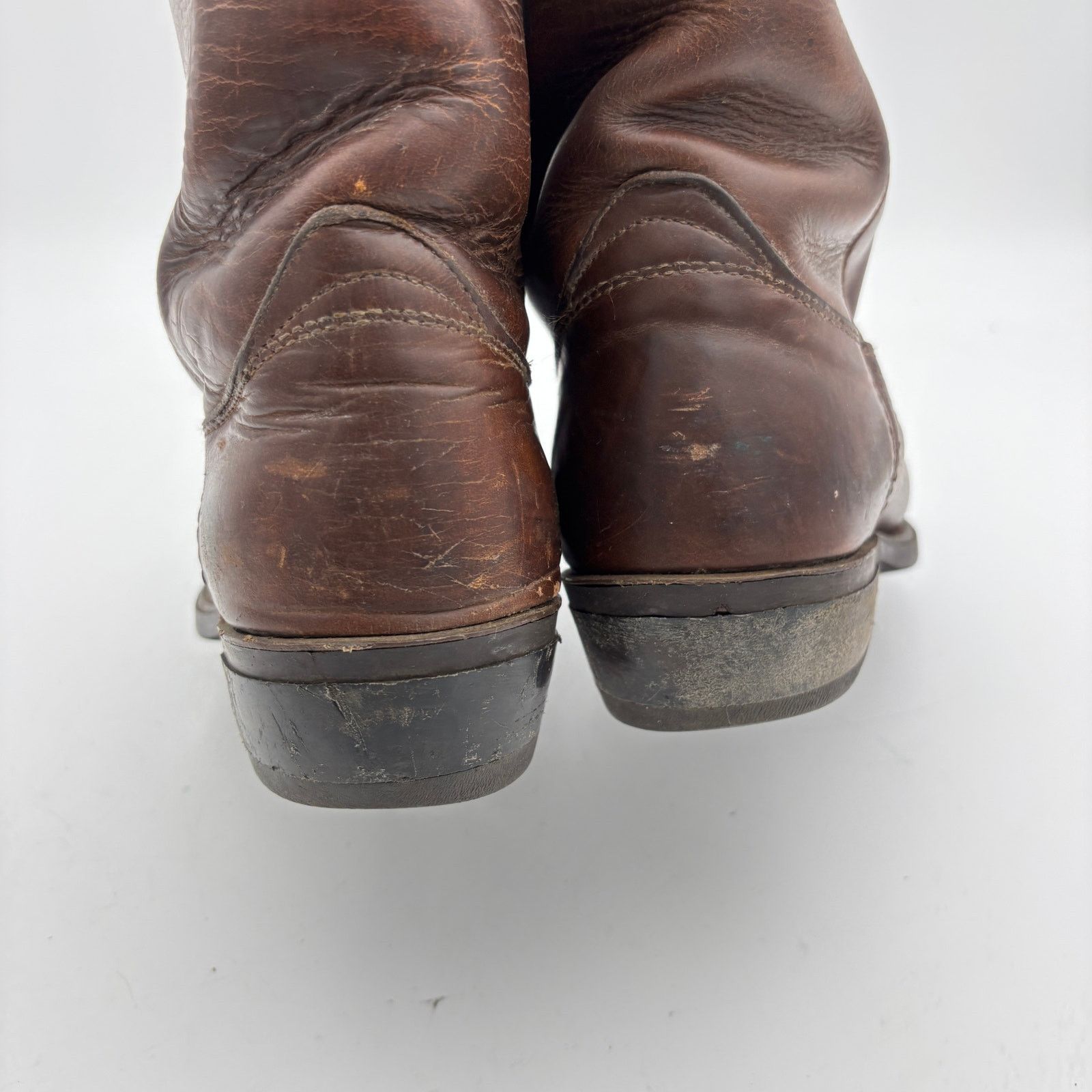 Frye Vintage 60s Frye Black Label Leather Roper Boots Men's 7D Size US 7 / EU 40 - 15 Thumbnail