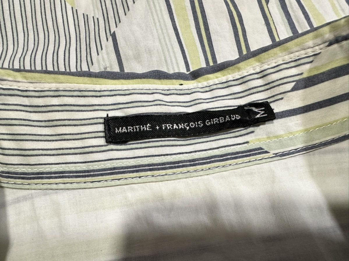 If Six Was Nine × Japanese Brand × Marithe + Francois Girbaud 🔥Sixk Y2K Martha Francois Girbaud Striped Shirt Size US M / EU 48-50 / 2 - 9 Thumbnail