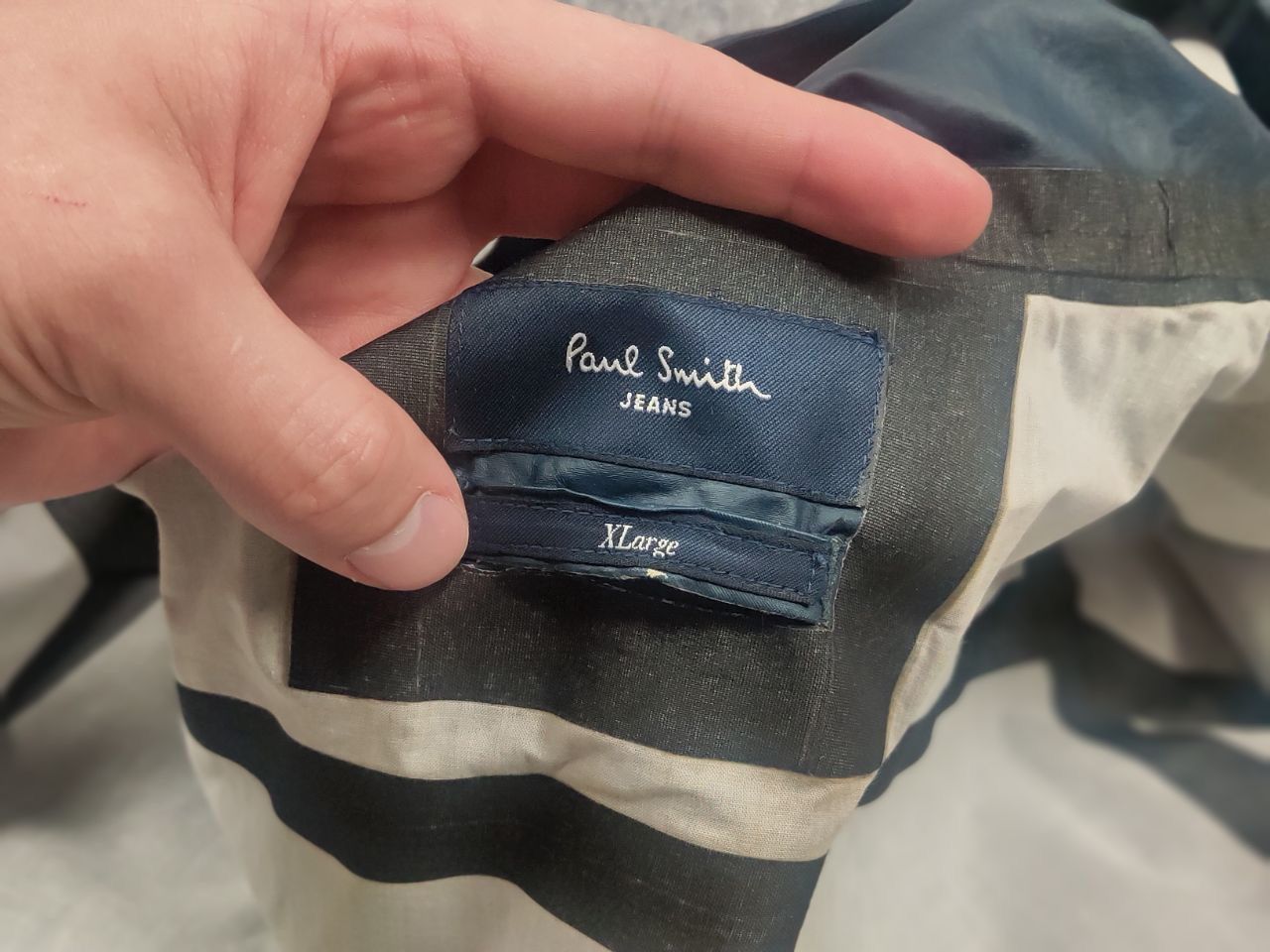 Paul Smith Paul Smith Vintage Navy blue windbreaker membrane pockets Size US XL / EU 56 / 4 - 15 Thumbnail