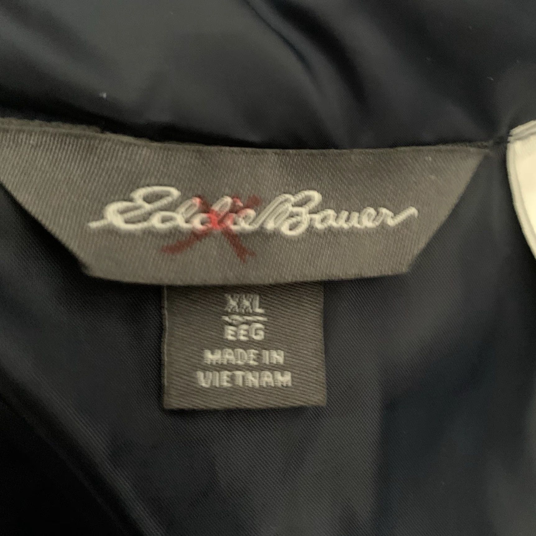 Eddie Bauer Eddie Bauer EB650 Down Puffer Jacket Mens 2XL Navy Blue Packable Stand-Up Collar Regular Fit Size US XXL / EU 58 / 5 - 2 Thumbnail