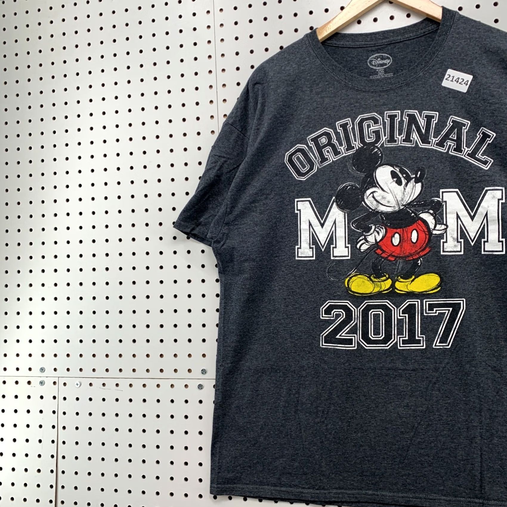 Disney Disney Mickey Mouse’s MOM Shirt Black Womens XL Short Sleeve T-Shirt Size XL / US 12-14 / IT 48-50 - 3 Thumbnail