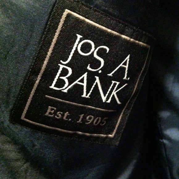 Jos. A. Bank JOS.A.BANK MENS NAVY 100%WOOL SPORT COAT JACKET SIZE:43R Size 42R - 10 Thumbnail