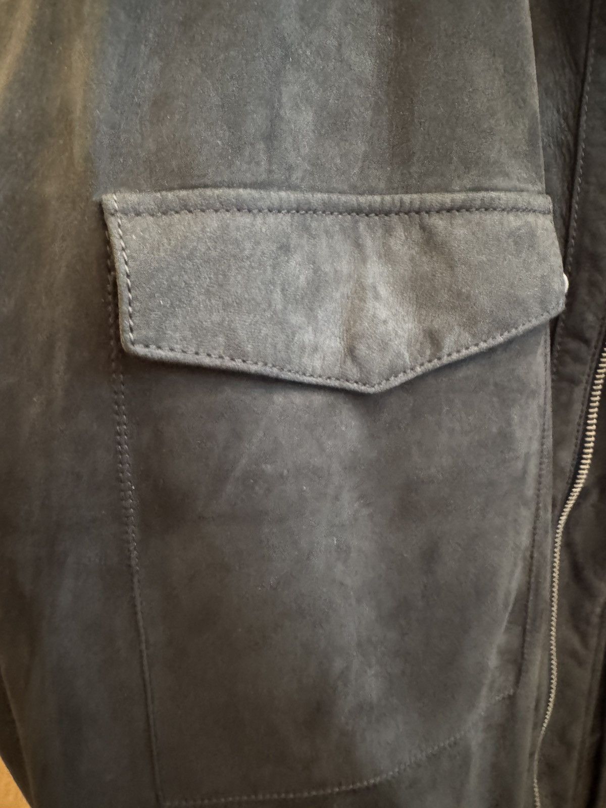 SERAPHIN Seraphin Anthracite Suede Leather Jacket Made in France Size US L / EU 52-54 / 3 - 6 Thumbnail