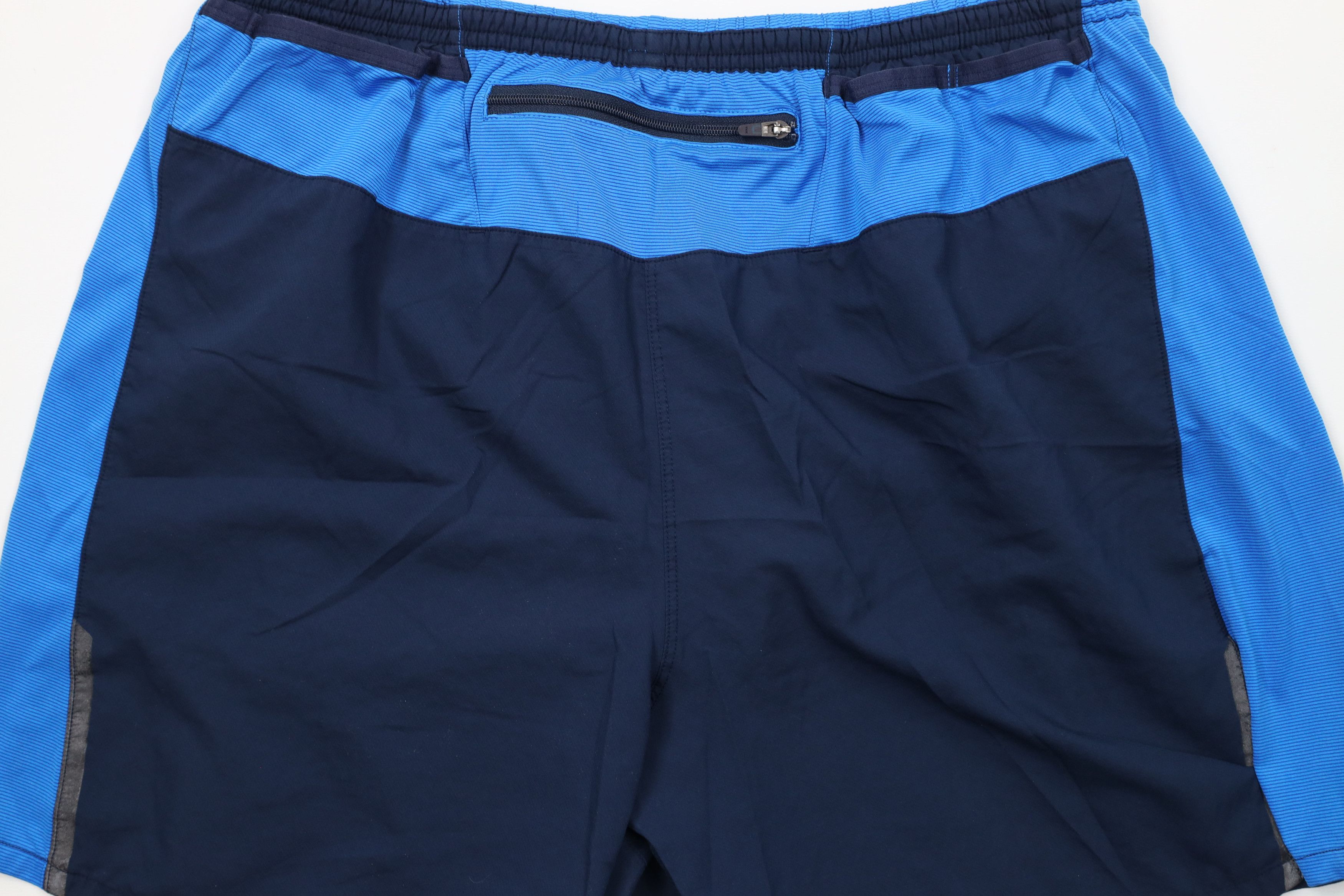 The North Face × Vintage The North Face Spell Out Lined Running Jogging Shorts Blue Size US 34 / EU 50 - 11 Thumbnail