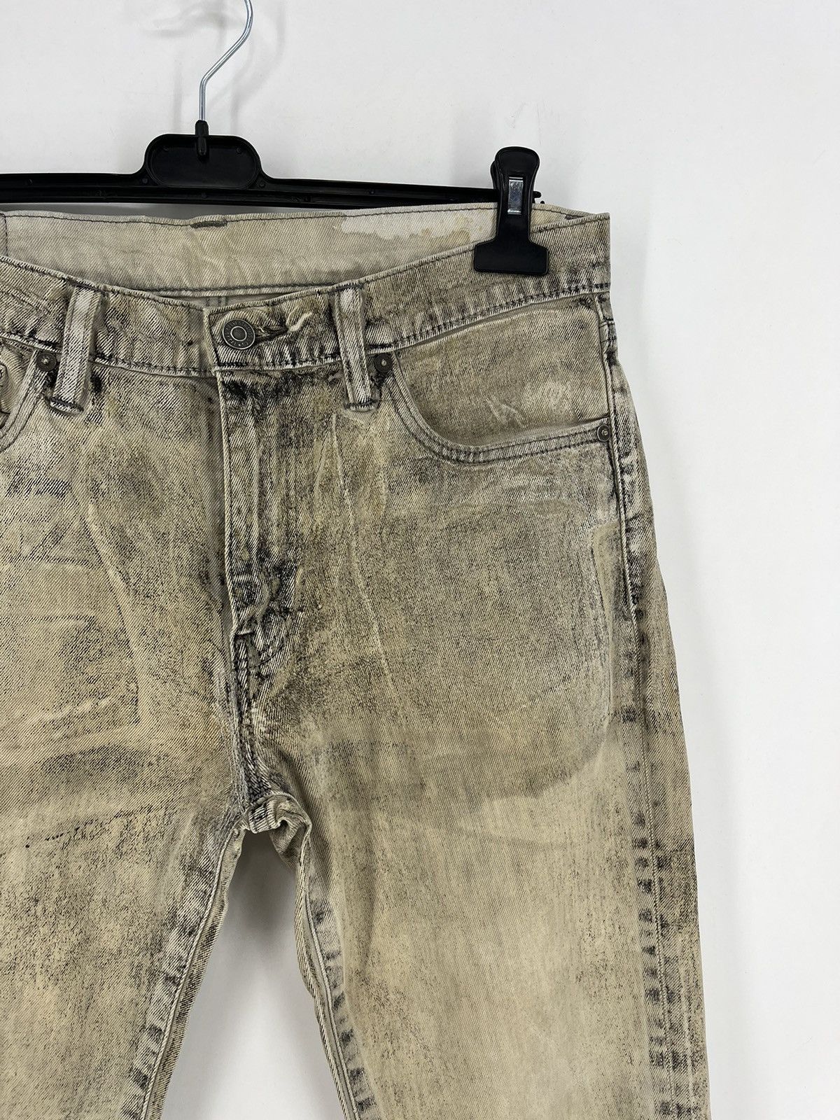 Levi's × Levi's Vintage Clothing Vintage Levis 511 Beige Dirty Jeans Levi's Faded Denim Size US 33 - 8 Thumbnail