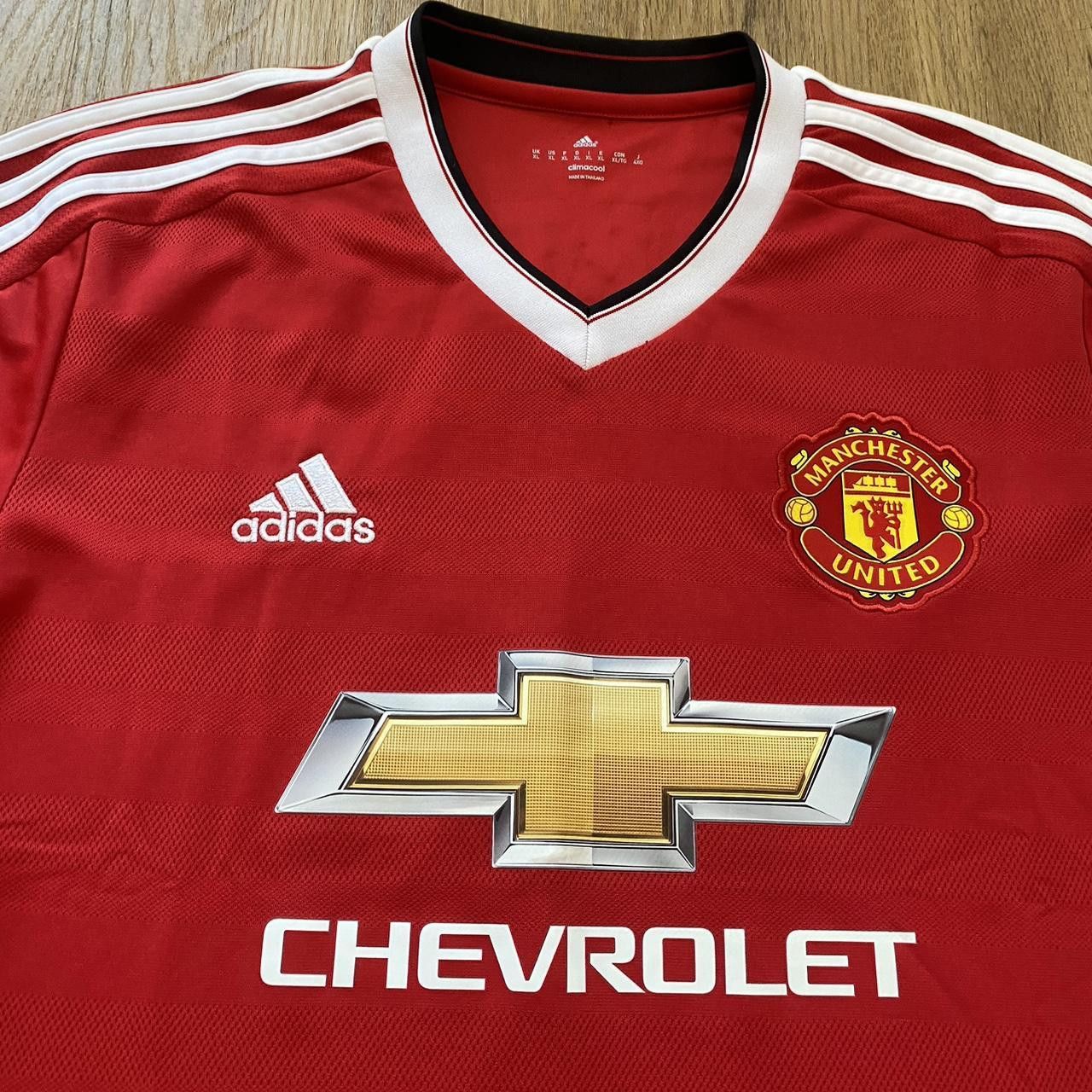 Adidas 2015-16 *9 Martial Manchester United Adidas Home Shirt Size US XL / EU 56 / 4 - 2 Thumbnail