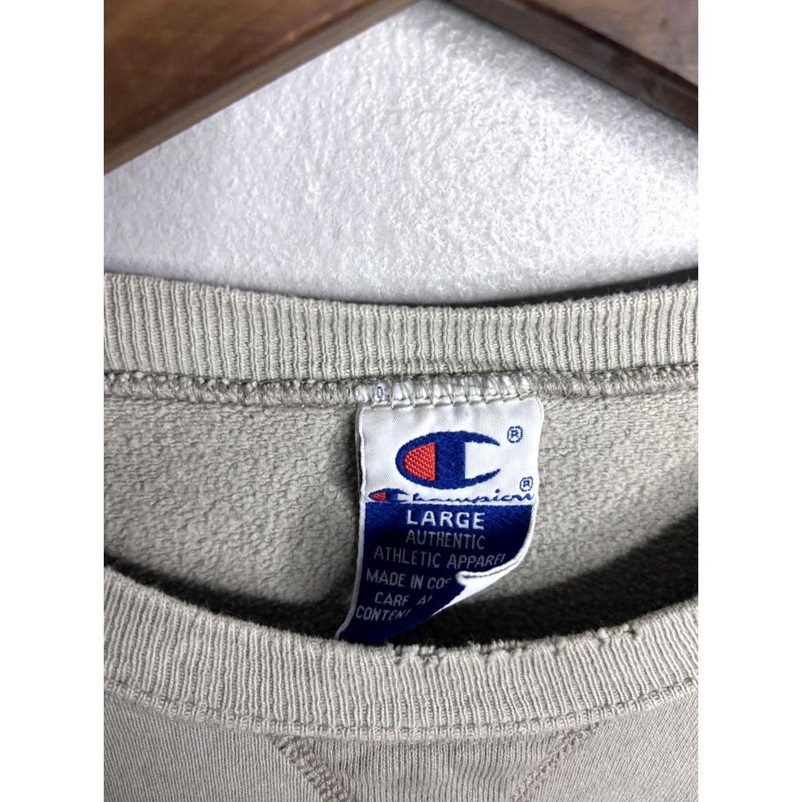 Champion Champion Sweatshirt Mens Large Gray Crewneck Fleece Pullover Embroidered Logo Size US L / EU 52-54 / 3 - 4 Thumbnail