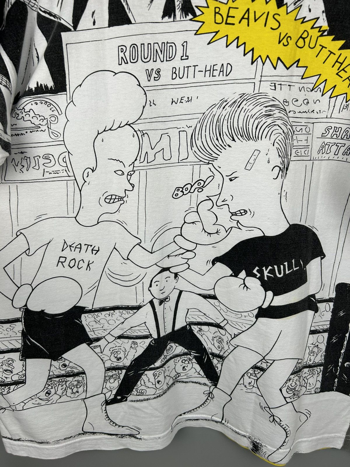 Mtv Vintage 1994 Beavis and Butthead All Over Print T Shirt Size US XL / EU 56 / 4 - 14 Thumbnail