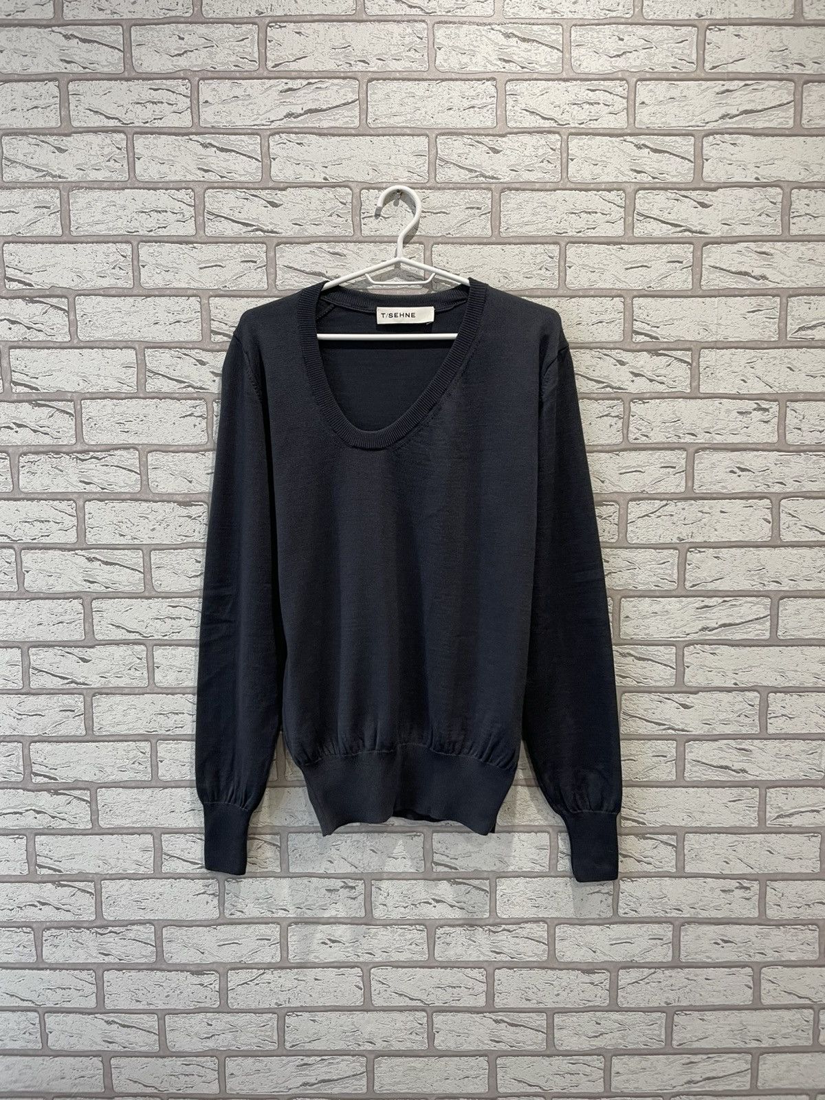 Designer × Japanese Brand T/SEHNE Thomas Sehne Summer / 2020 Collection Wool Sweater Size US M / EU 48-50 / 2 - 1 Thumbnail